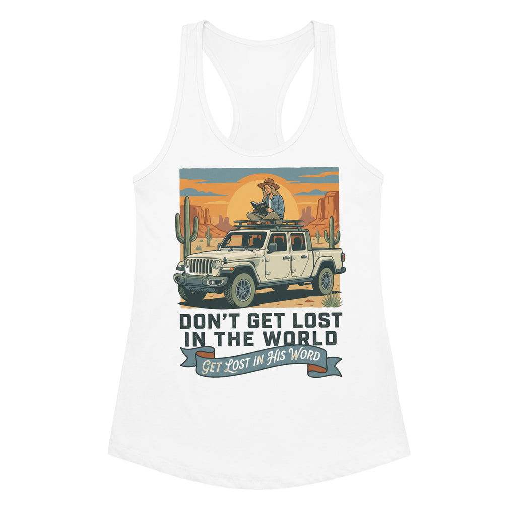 Women's Fitted Faith Racerback Tank | Seedandsoulful Cotton Blend Top - Seedandsoulful