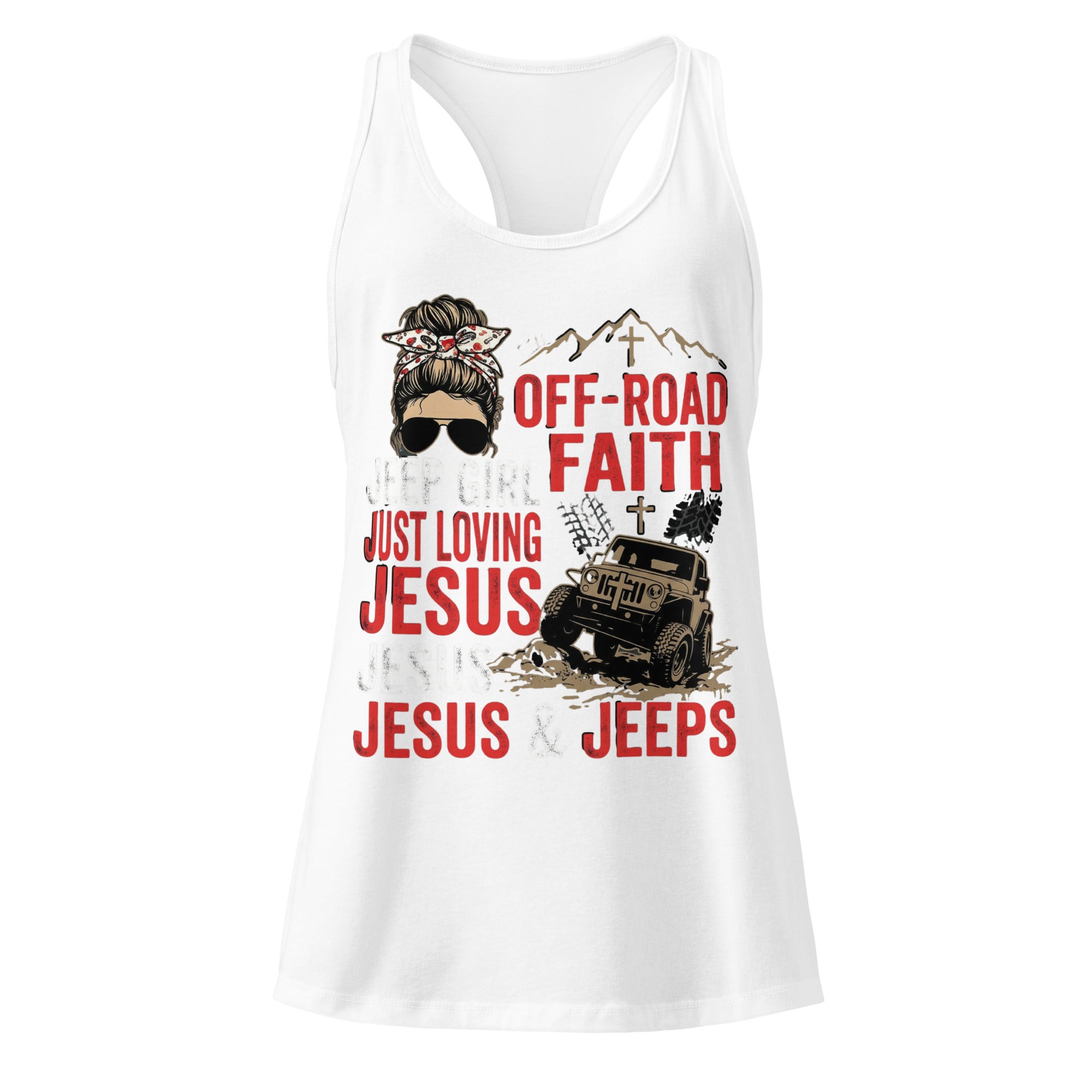 Women's Fitted Faith Racerback Tank | Seedandsoulful Soft Cotton Blend - Seedandsoulful