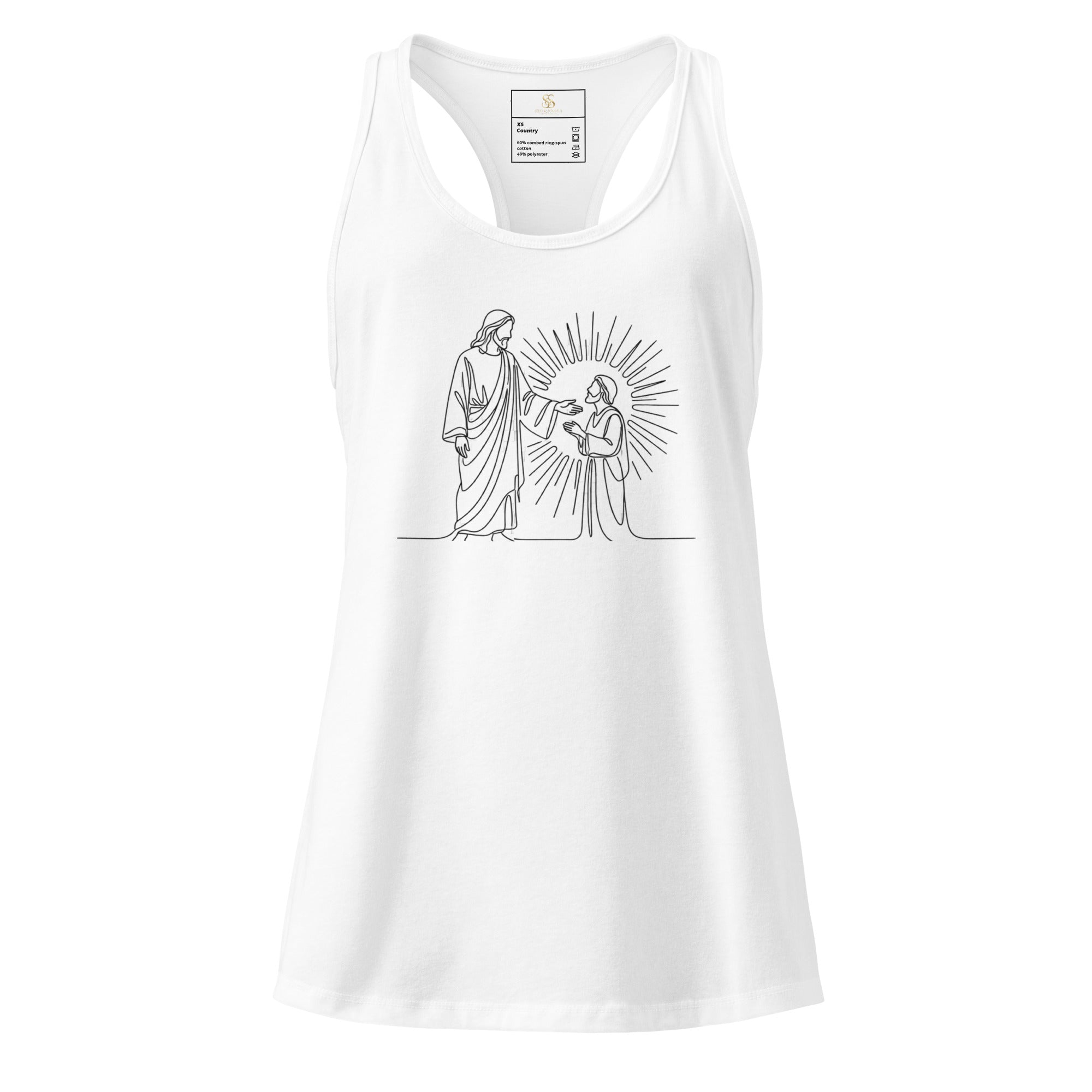 Women’s fitted racerback tank top - Seedandsoulful