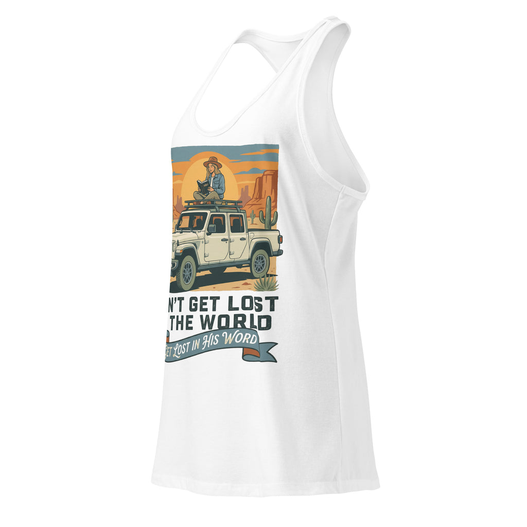 Women's Fitted Faith Racerback Tank | Seedandsoulful Cotton Blend Top - Seedandsoulful