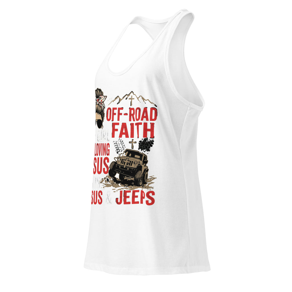 Women's Fitted Faith Racerback Tank | Seedandsoulful Soft Cotton Blend - Seedandsoulful