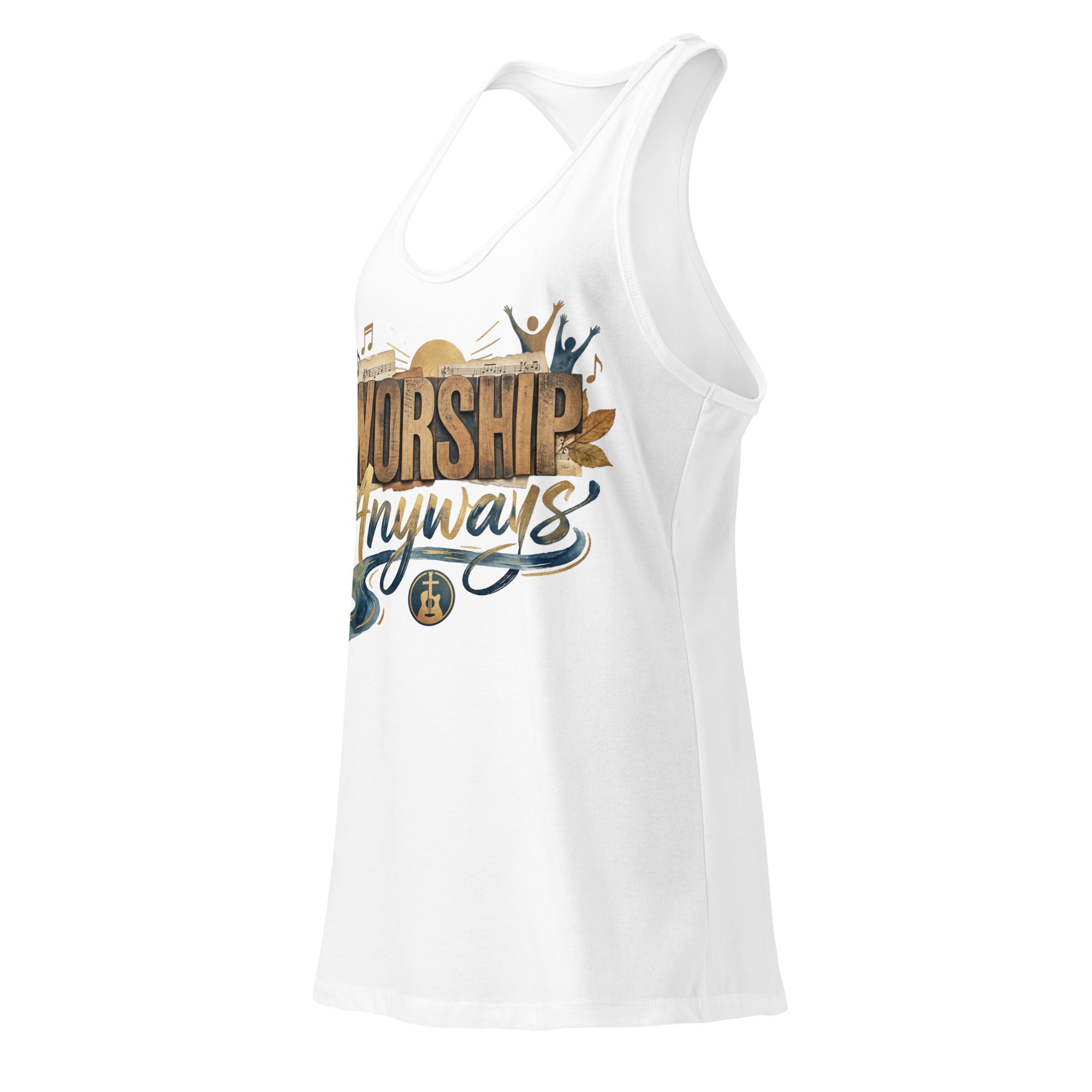 Women’s fitted racerback tank top - Seedandsoulful