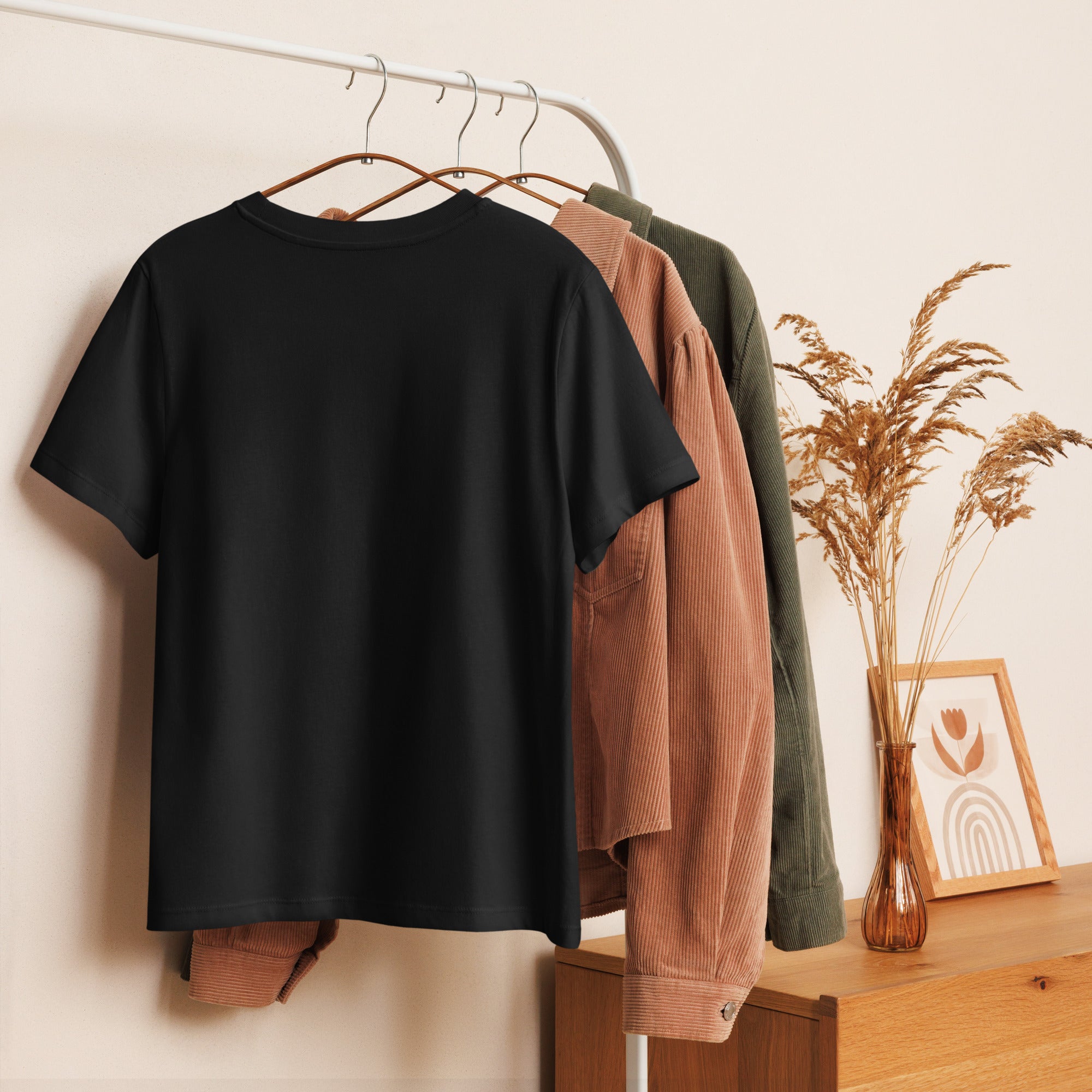 Women’s organic ribbed neck t-shirt - Seedandsoulful