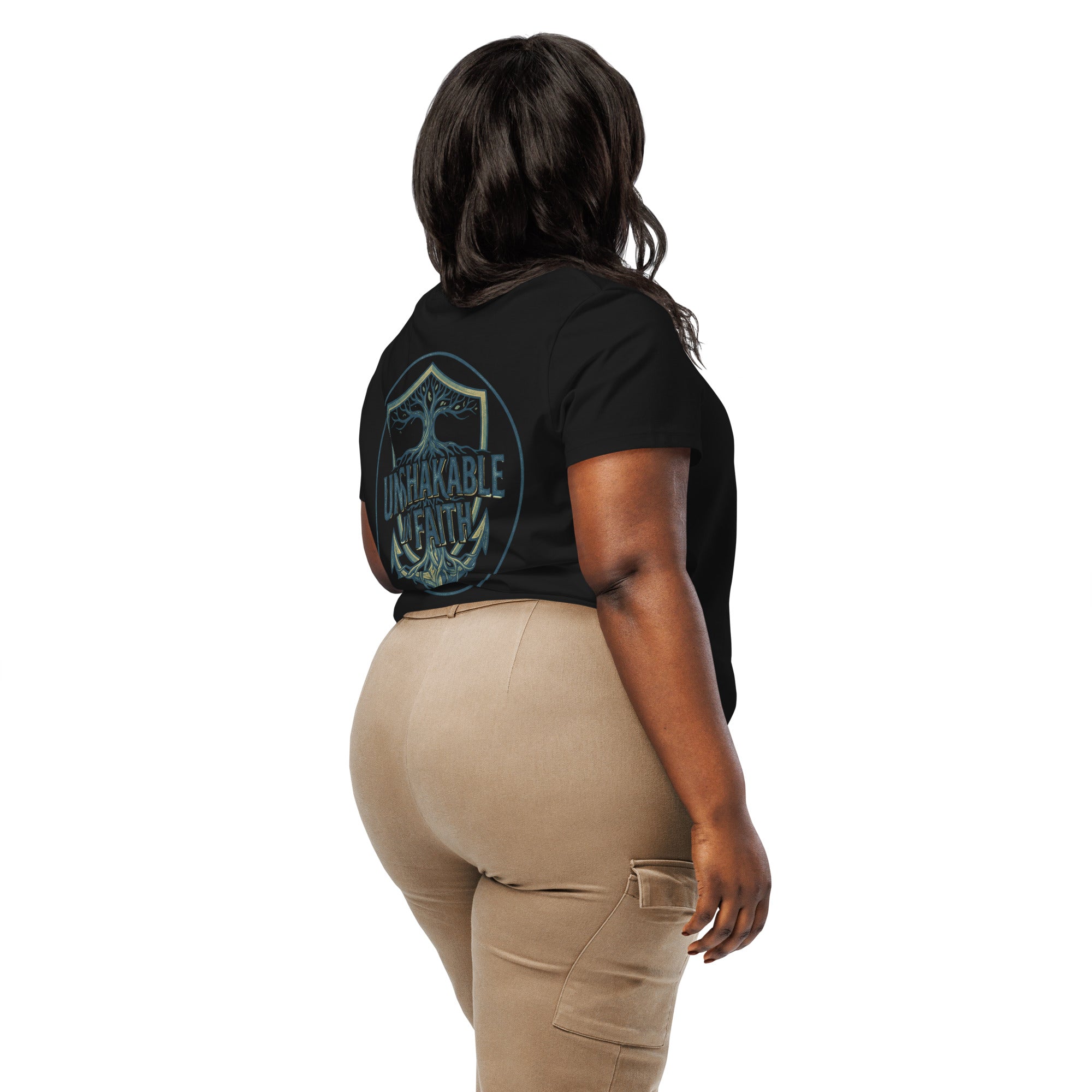 Women’s organic ribbed neck t-shirt - Seedandsoulful