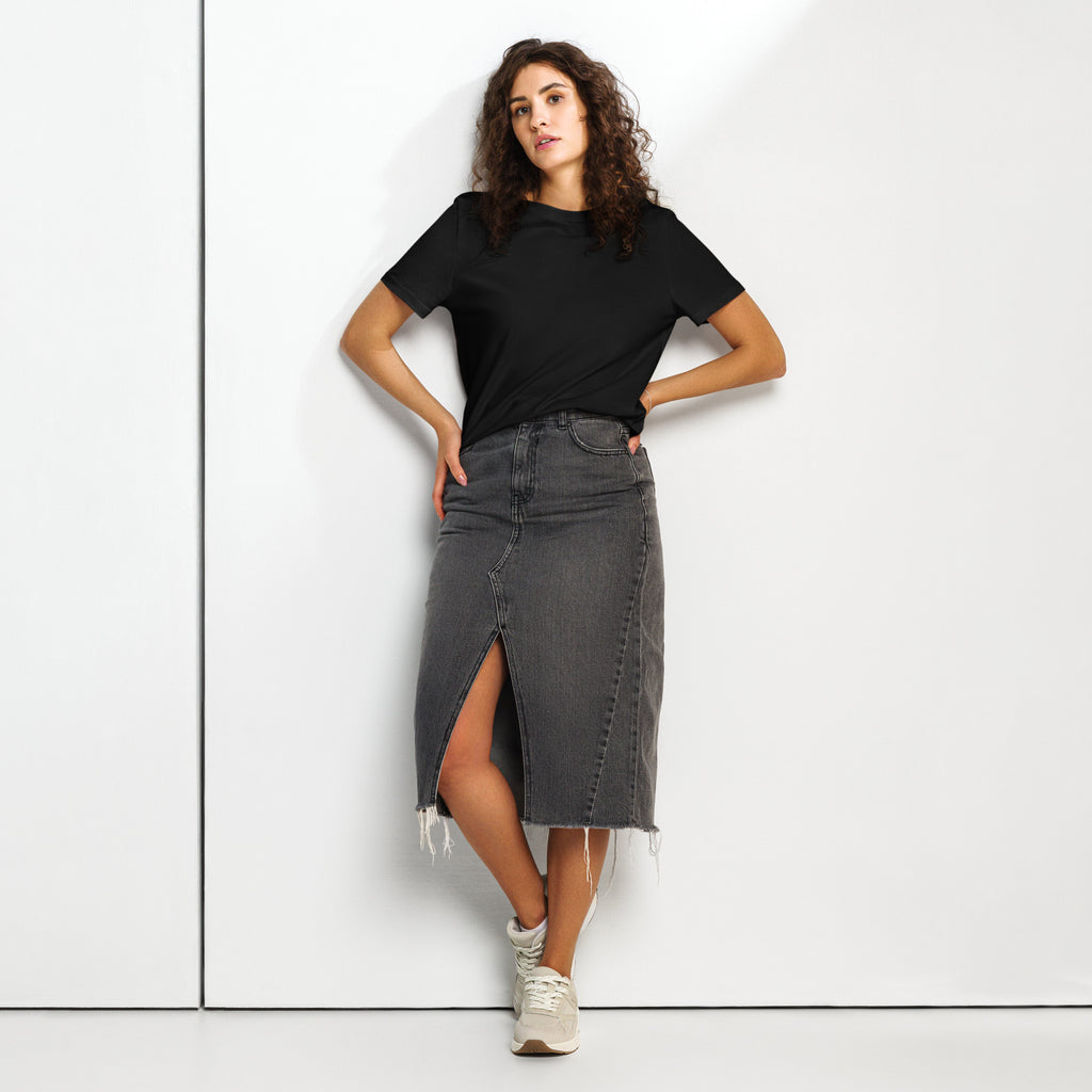 Women’s organic ribbed neck t-shirt - Seedandsoulful