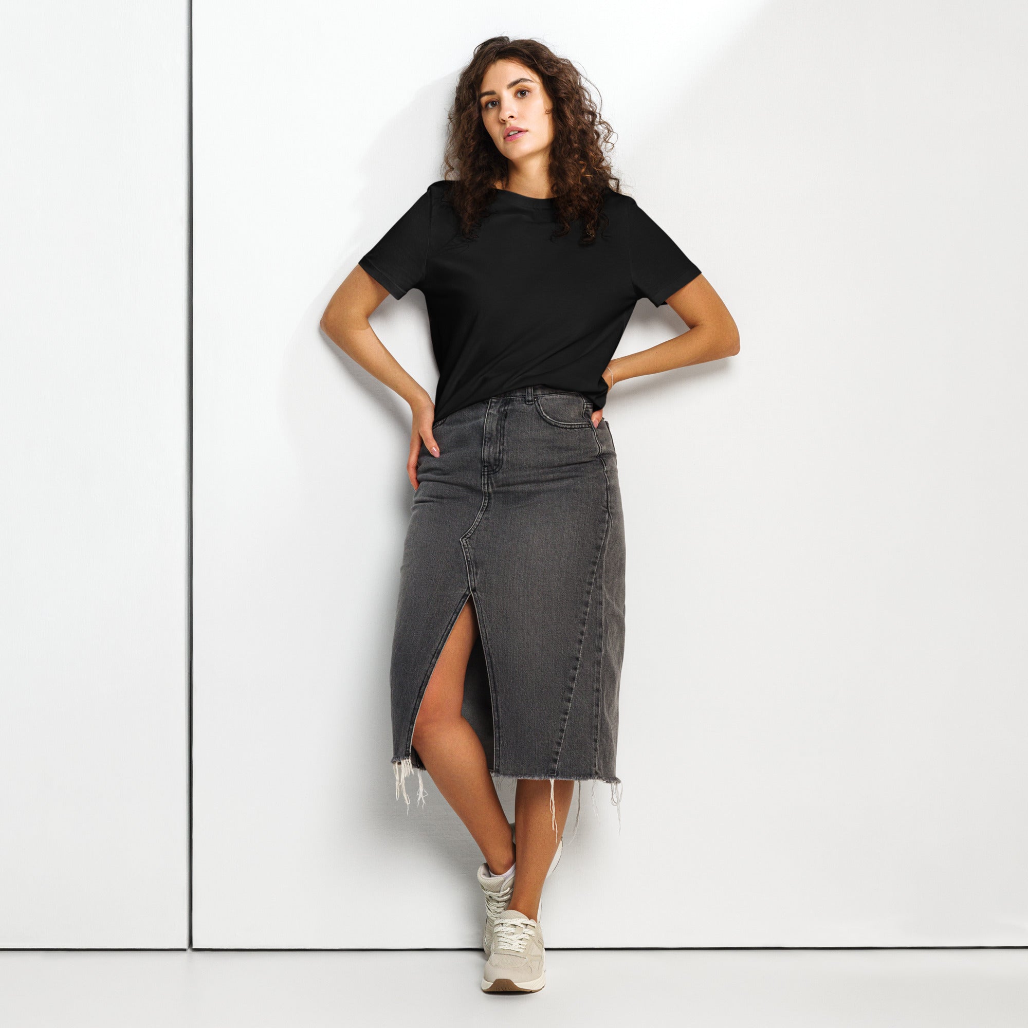 Women’s organic ribbed neck t-shirt - Seedandsoulful
