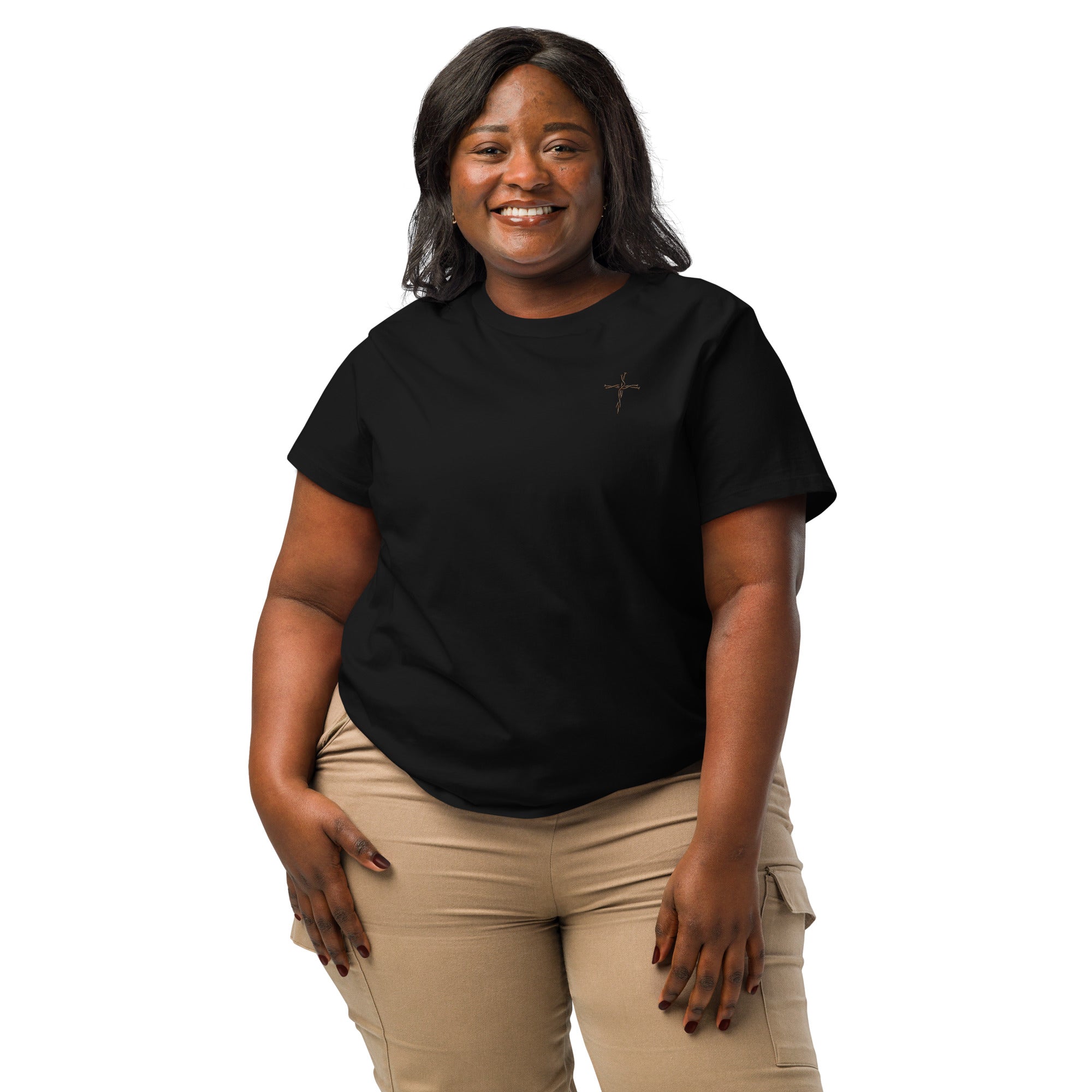 Women’s organic ribbed neck t-shirt - Seedandsoulful