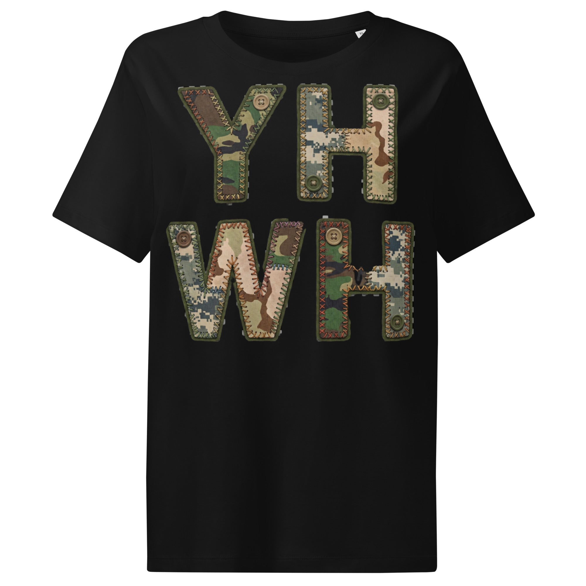 Women’s organic ribbed neck t-shirt yhwh - Seedandsoulful