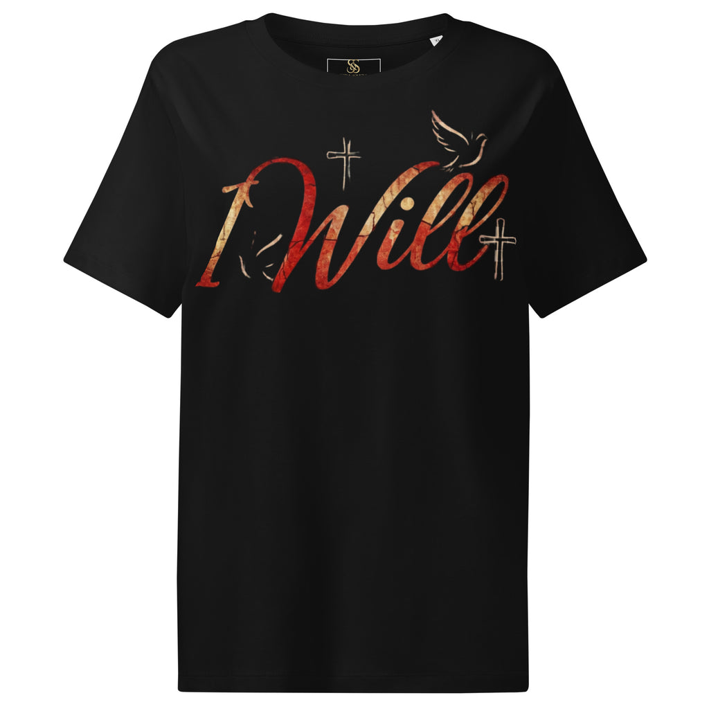 Women’s organic ribbed neck t-shirt I Will - Seedandsoulful