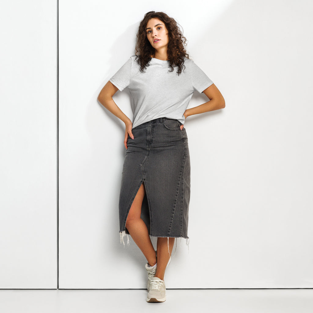 Women’s organic ribbed neck t-shirt - Seedandsoulful