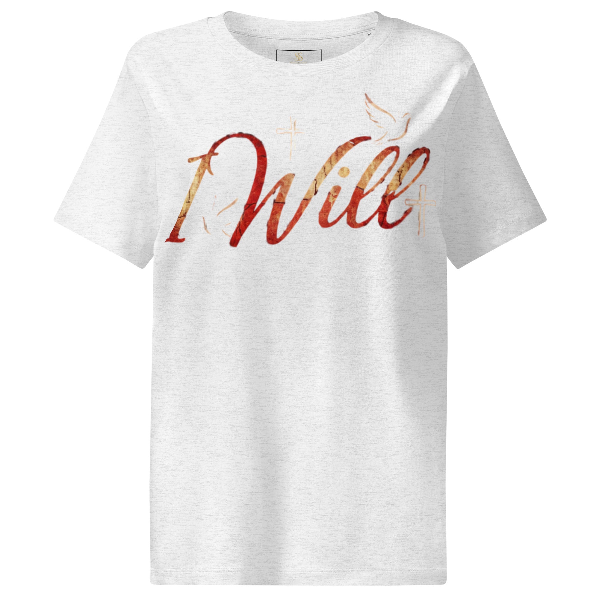 Women’s organic ribbed neck t-shirt I Will - Seedandsoulful