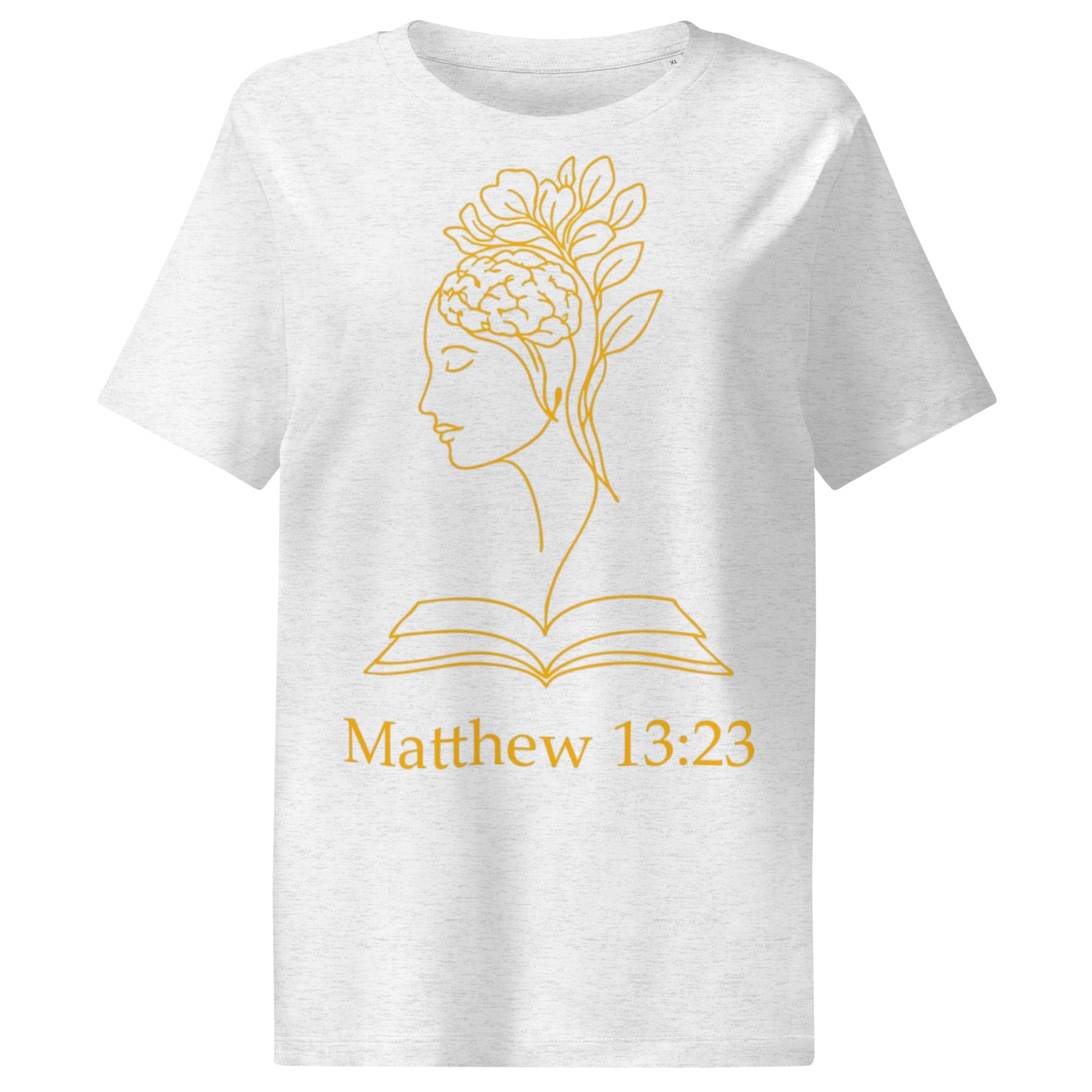 Matthew 13:23 Women’s organic ribbed neck t-shirt - Seedandsoulful