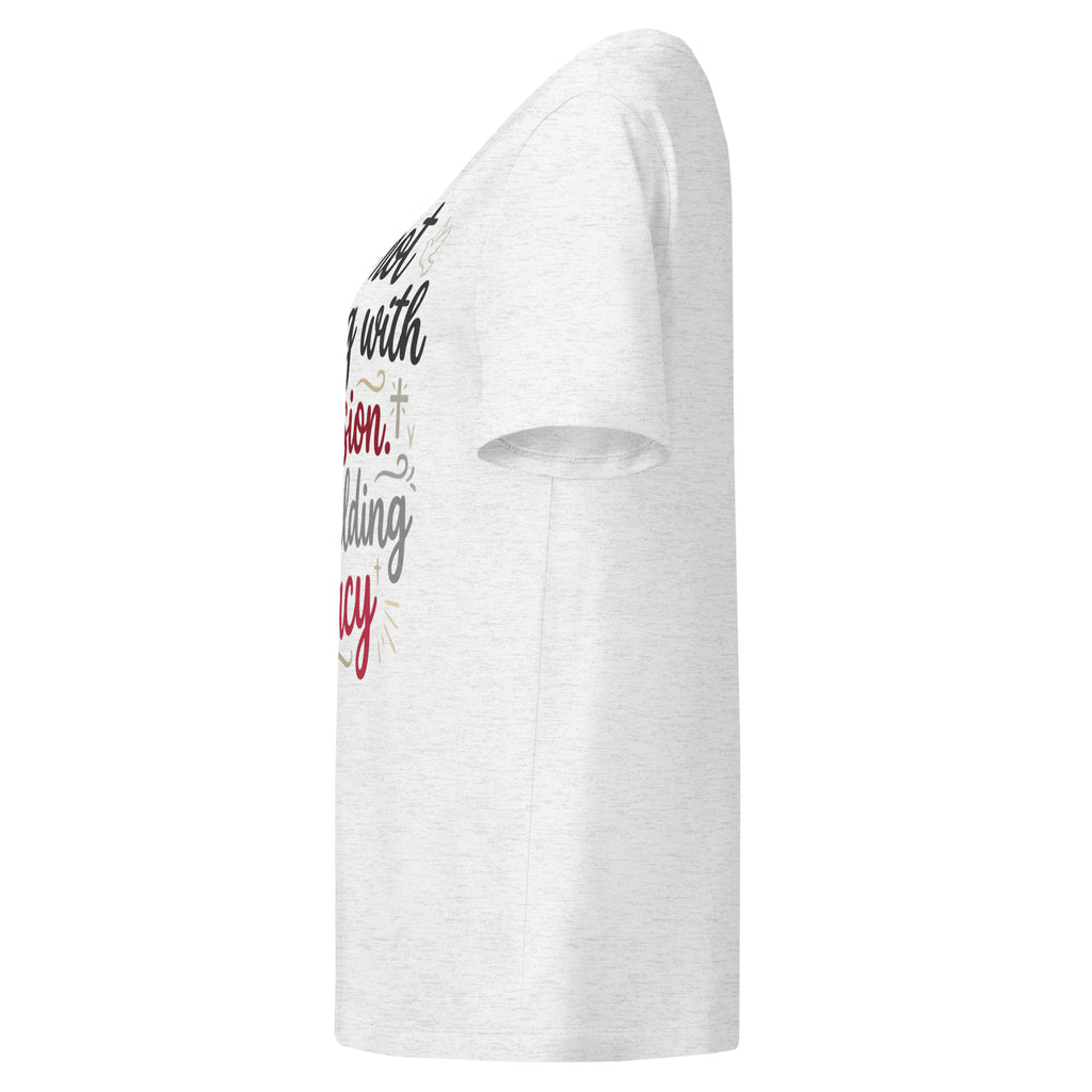 Women’s organic ribbed neck t-shirt - Seedandsoulful