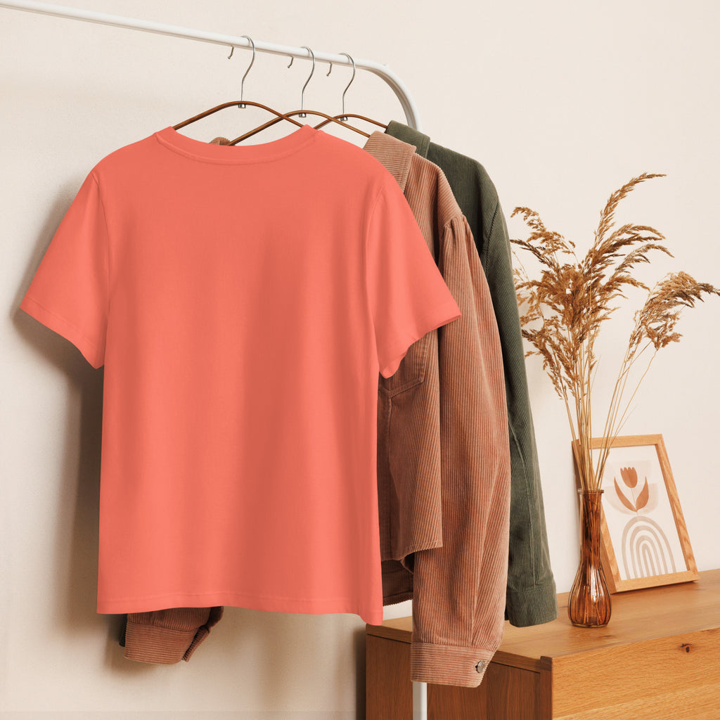 Women’s organic ribbed neck t-shirt - Seedandsoulful