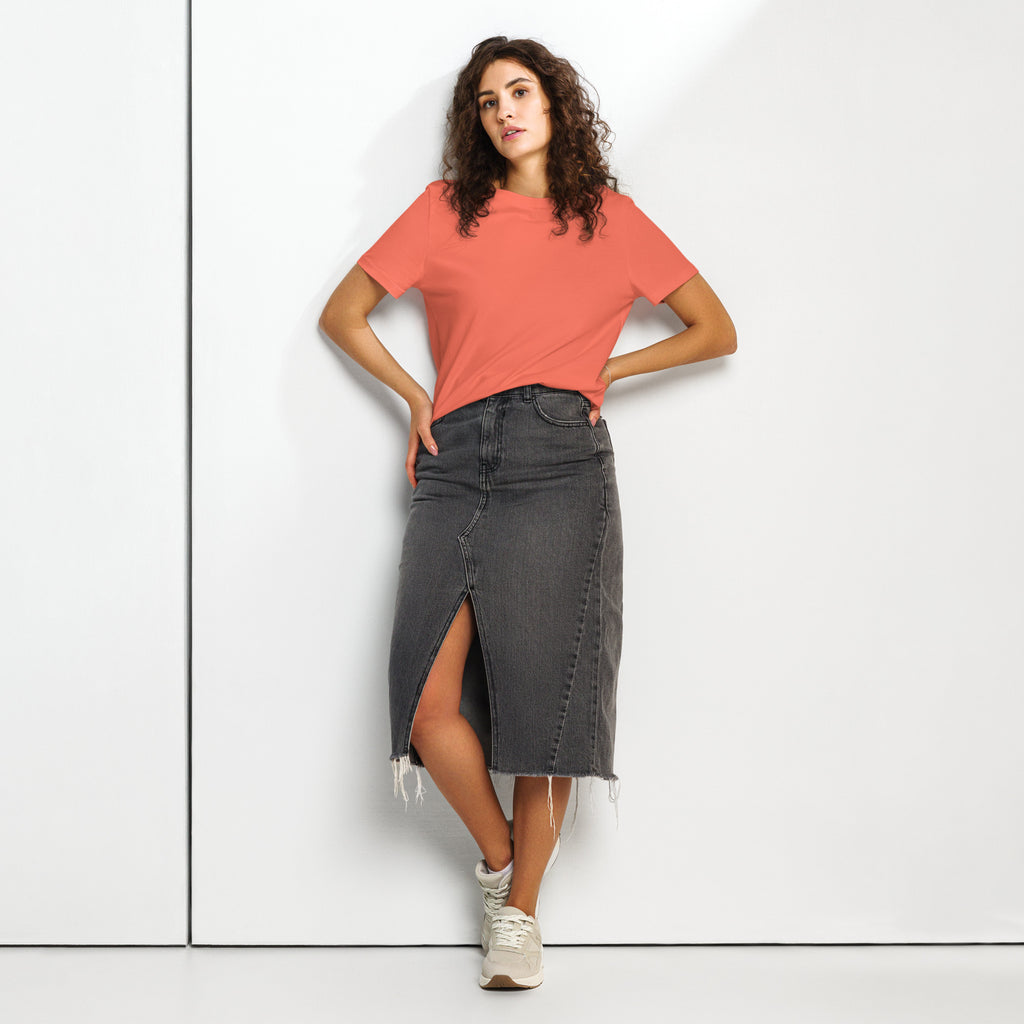 Women’s organic ribbed neck t-shirt - Seedandsoulful