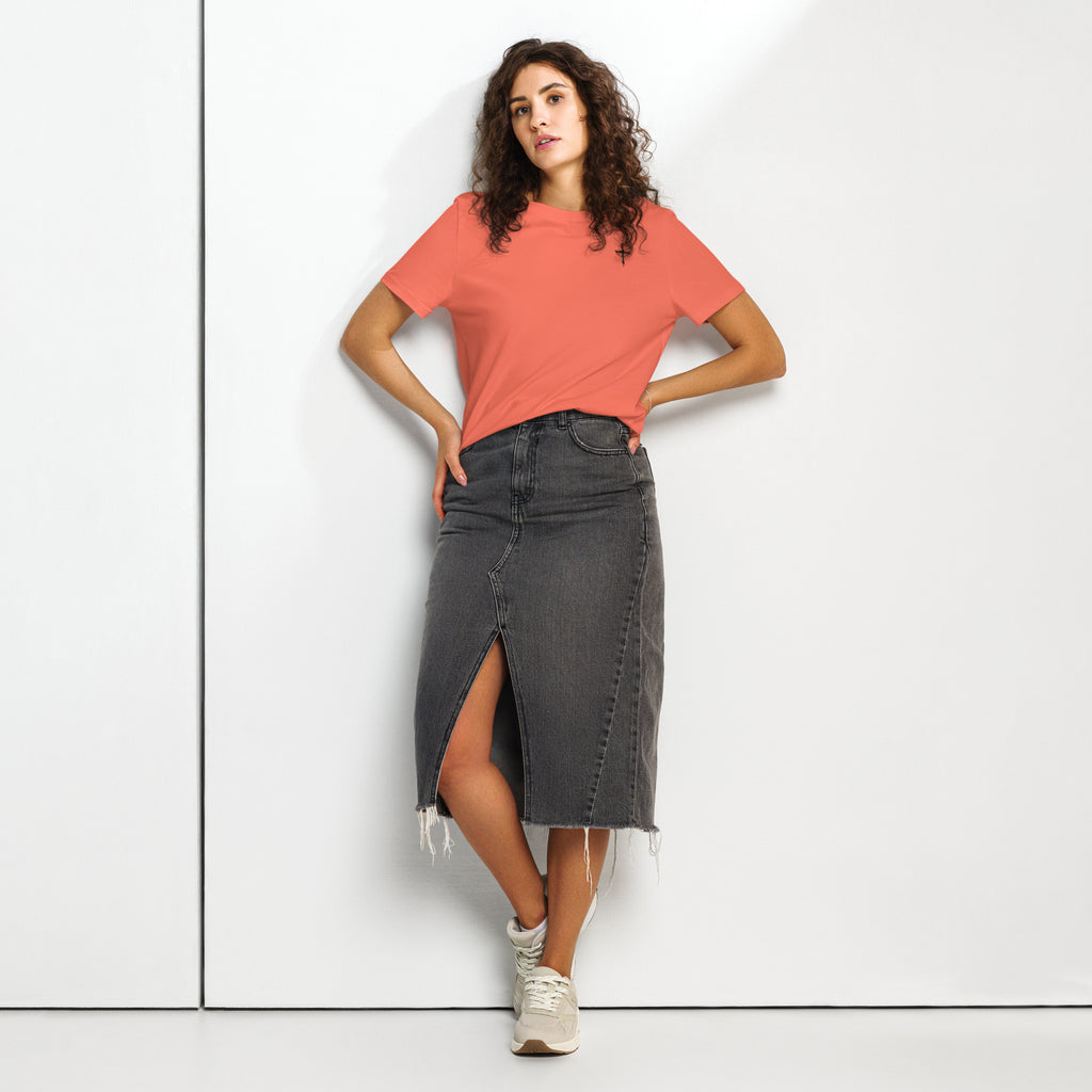 Women’s organic ribbed neck t-shirt - Seedandsoulful
