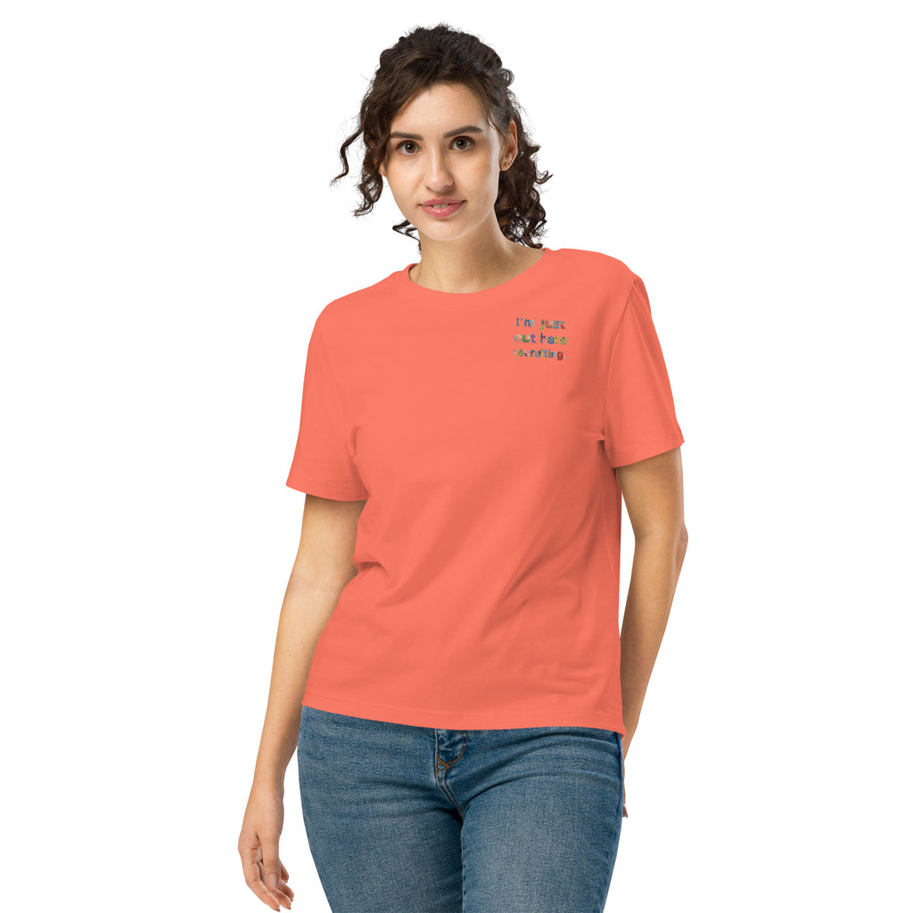 Women’s organic ribbed neck t-shirt - Seedandsoulful