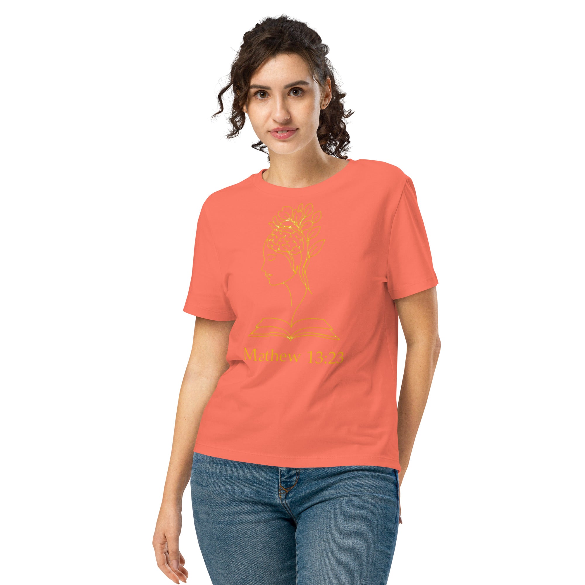 Matthew 13:23 Women’s organic ribbed neck t-shirt - Seedandsoulful
