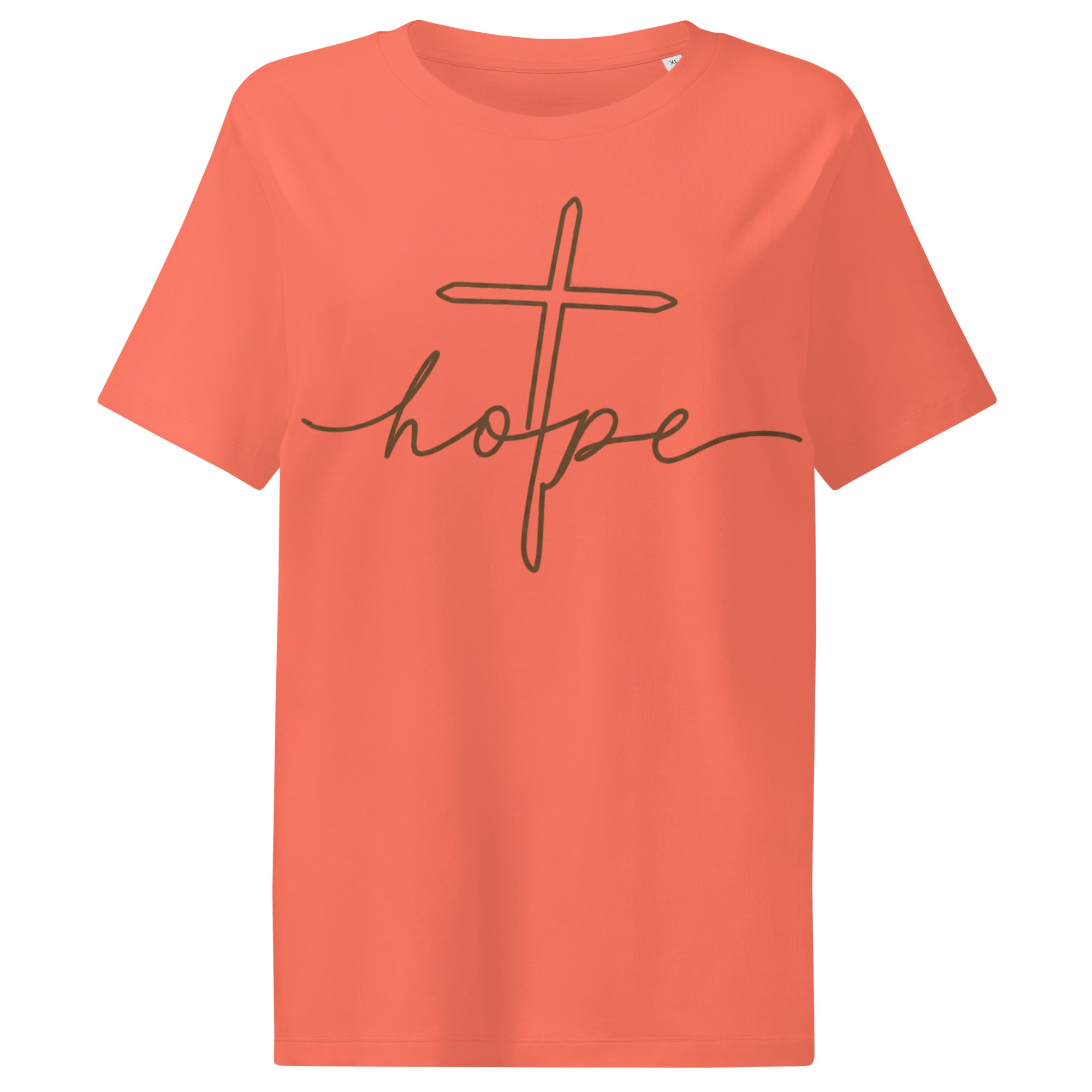 Women's Organic Cotton Faith T-Shirt | Soft Ribbed Neck Tee - Seedandsoulful