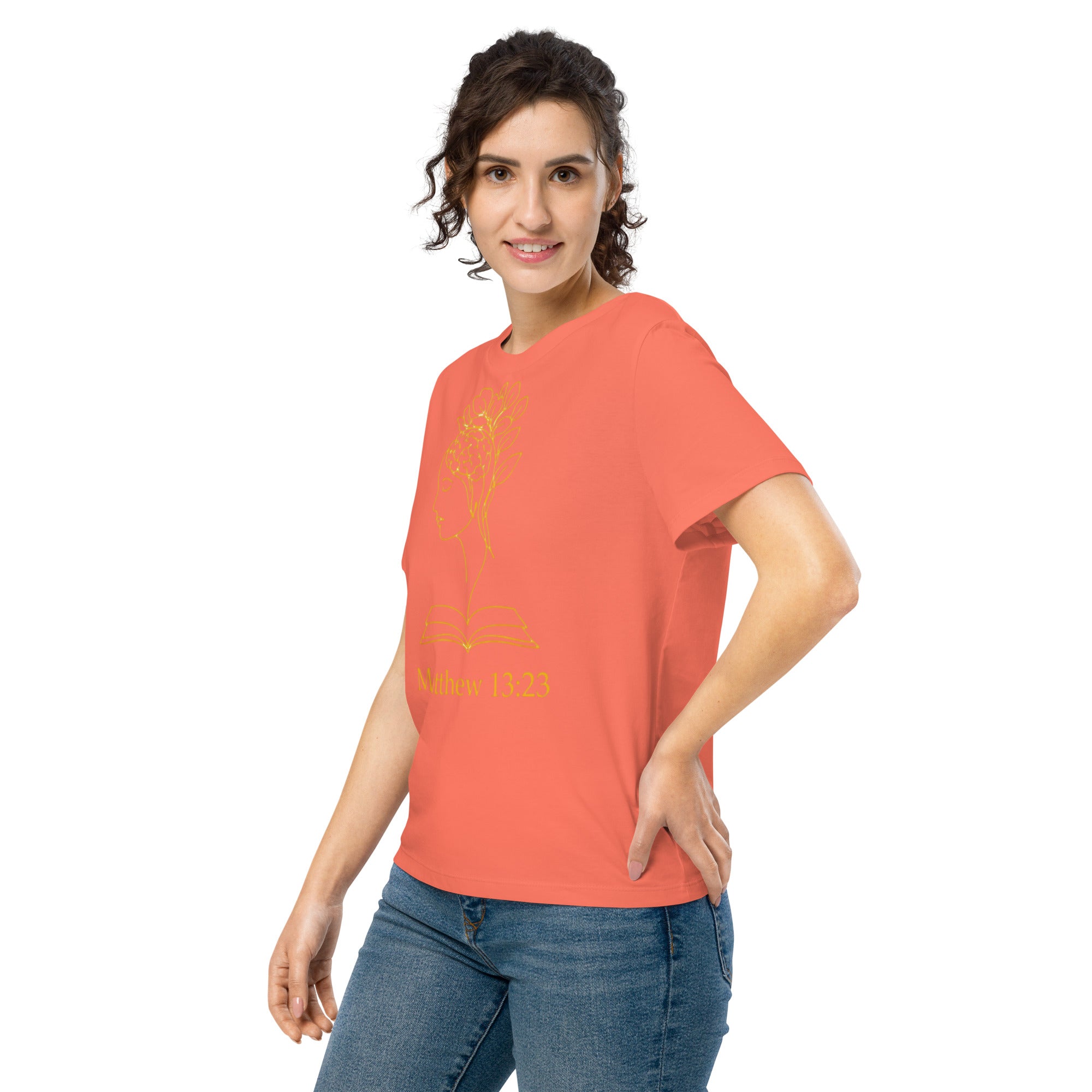 Matthew 13:23 Women’s organic ribbed neck t-shirt - Seedandsoulful