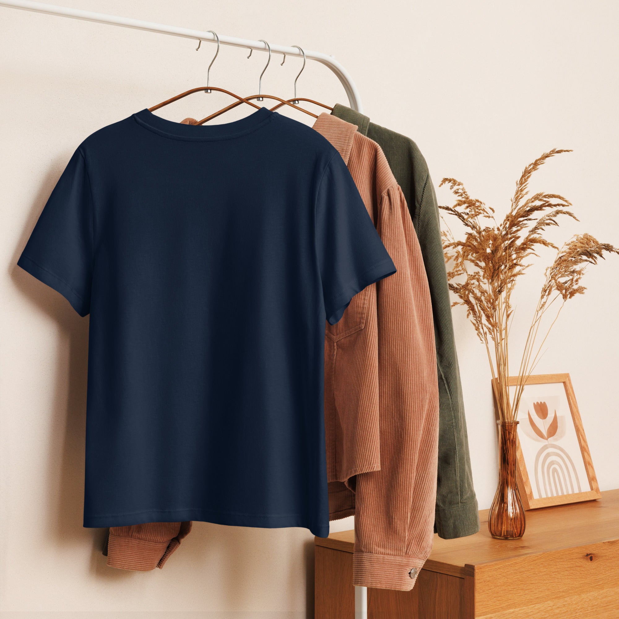 Women’s organic ribbed neck t-shirt - Seedandsoulful
