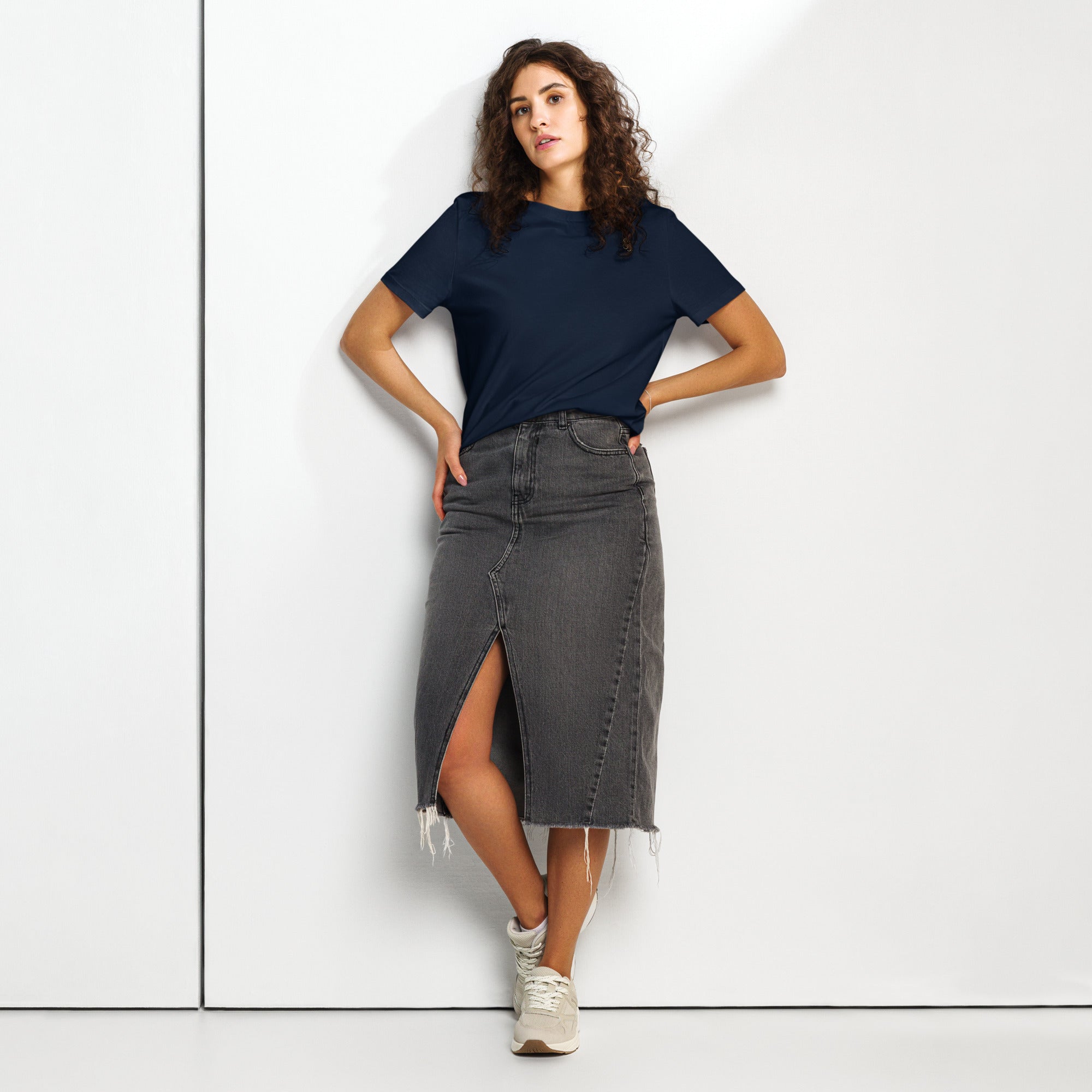 Women’s organic ribbed neck t-shirt - Seedandsoulful