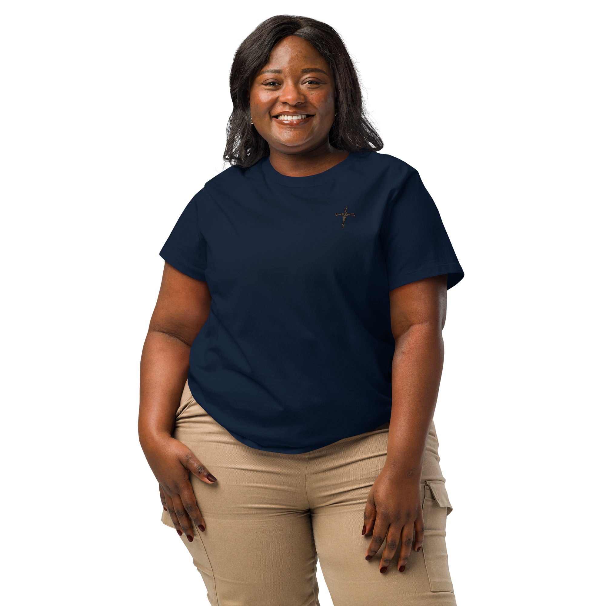 Women’s organic ribbed neck t-shirt - Seedandsoulful
