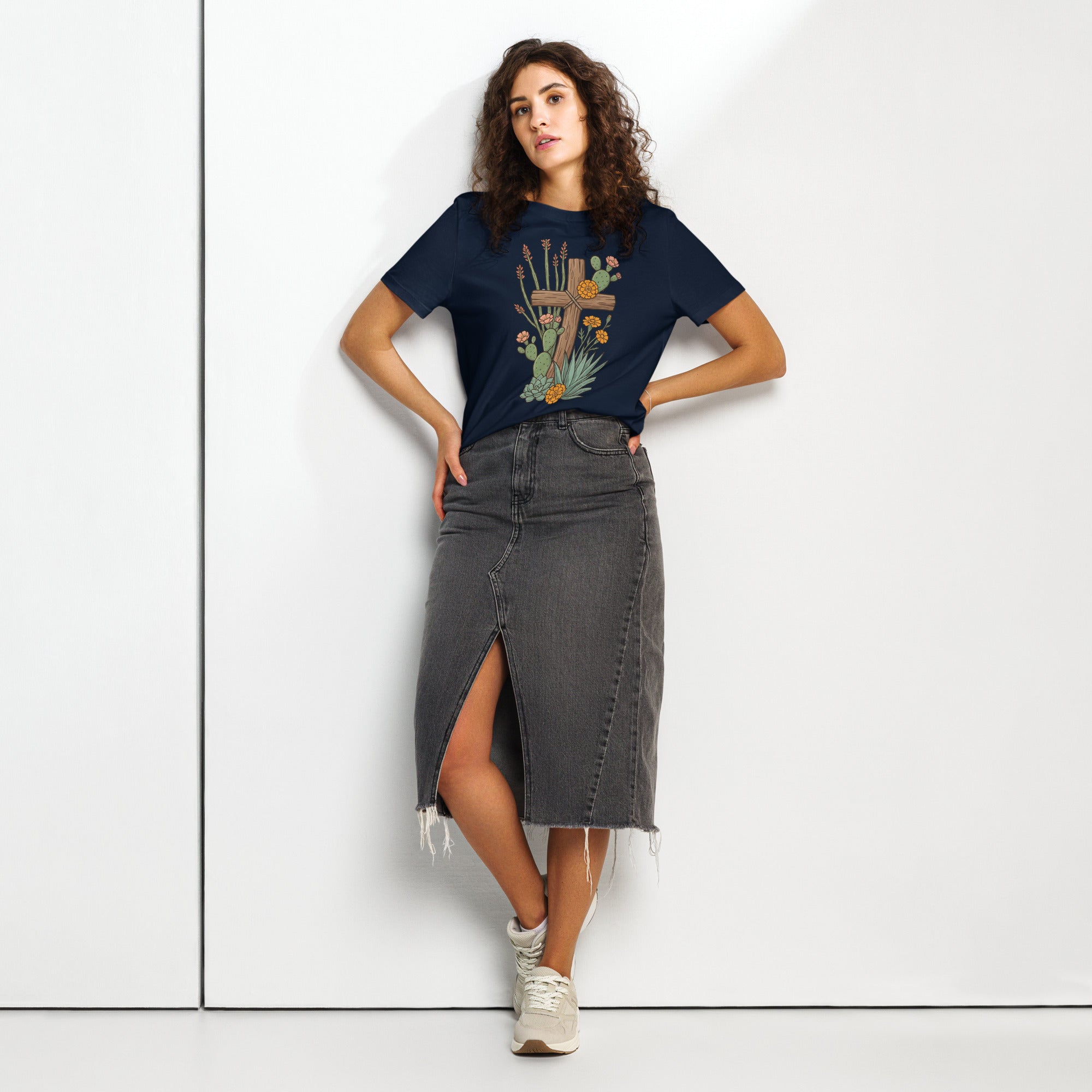 Women’s organic ribbed neck t-shirt - Seedandsoulful