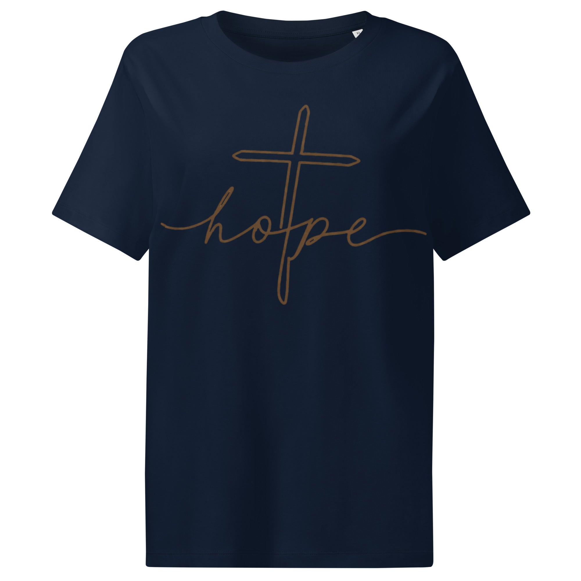 Women's Organic Cotton Faith T-Shirt | Soft Ribbed Neck Tee - Seedandsoulful