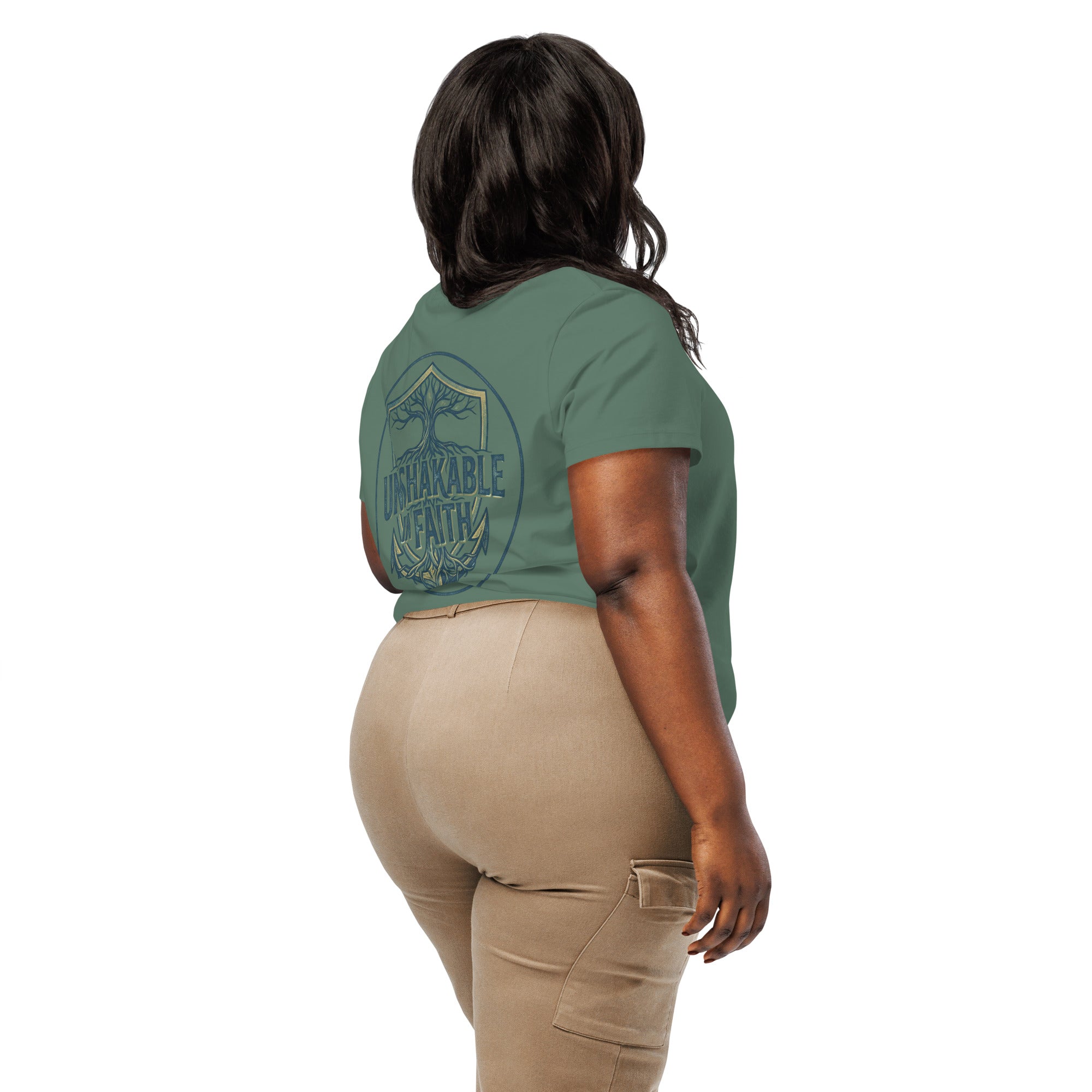 Women’s organic ribbed neck t-shirt - Seedandsoulful