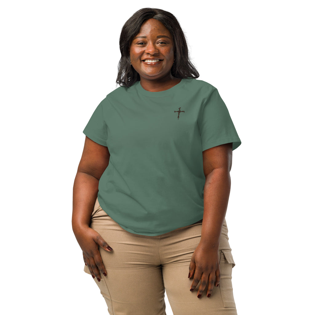 Women’s organic ribbed neck t-shirt - Seedandsoulful