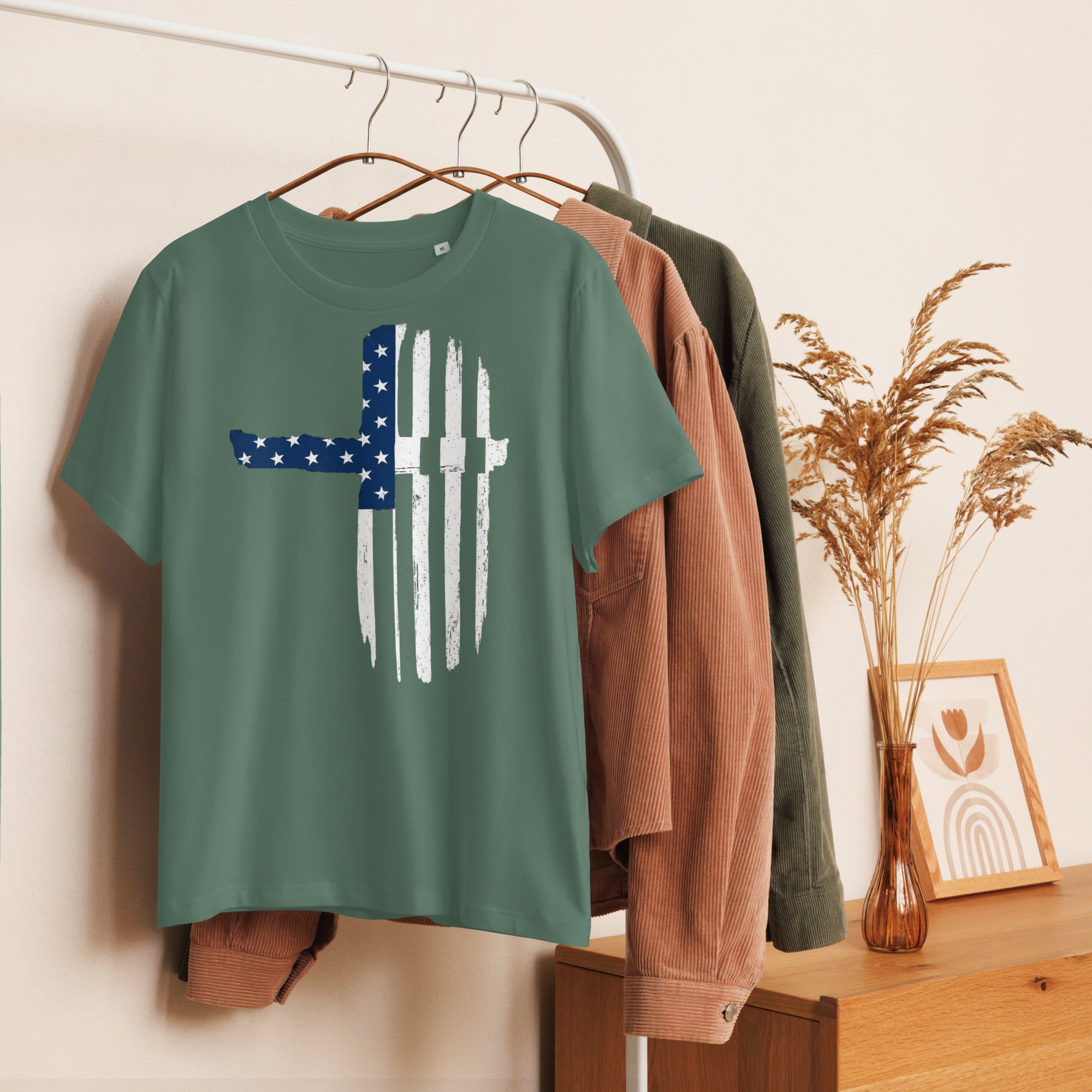 Women’s organic ribbed neck t-shirt - Seedandsoulful