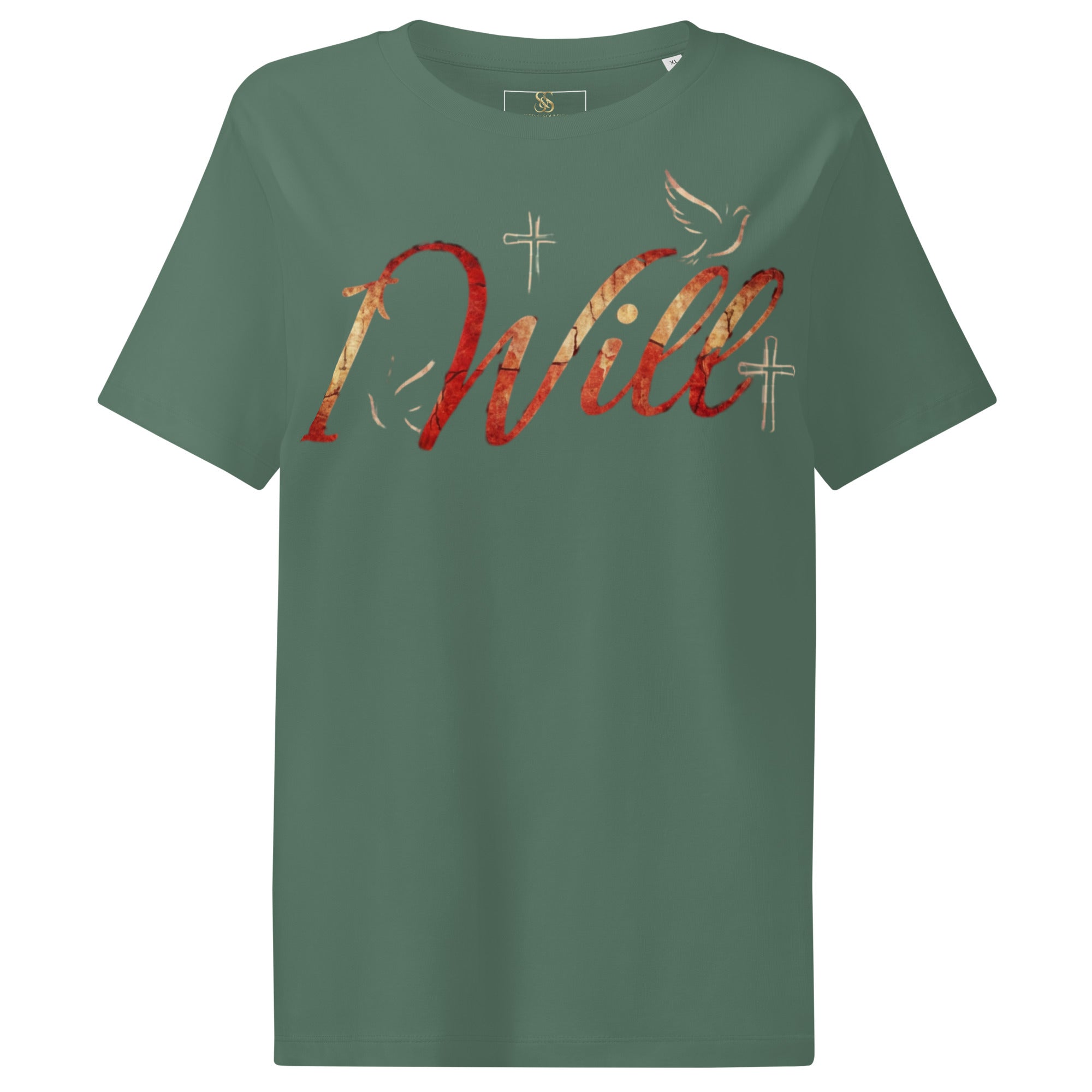 Women’s organic ribbed neck t-shirt I Will - Seedandsoulful