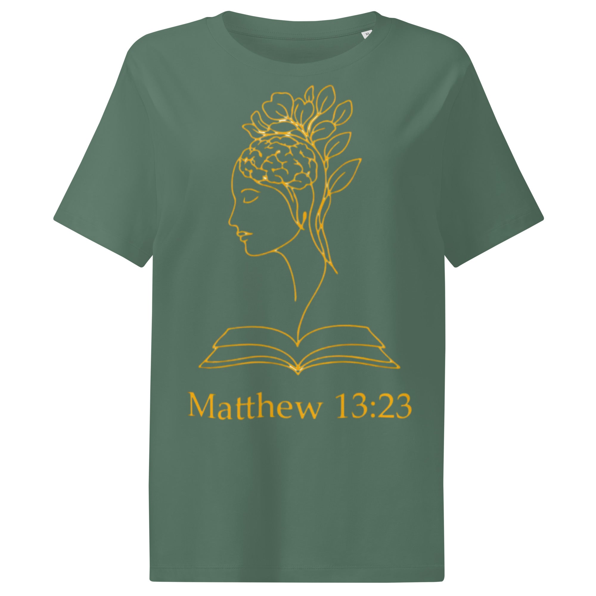 Matthew 13:23 Women’s organic ribbed neck t-shirt - Seedandsoulful