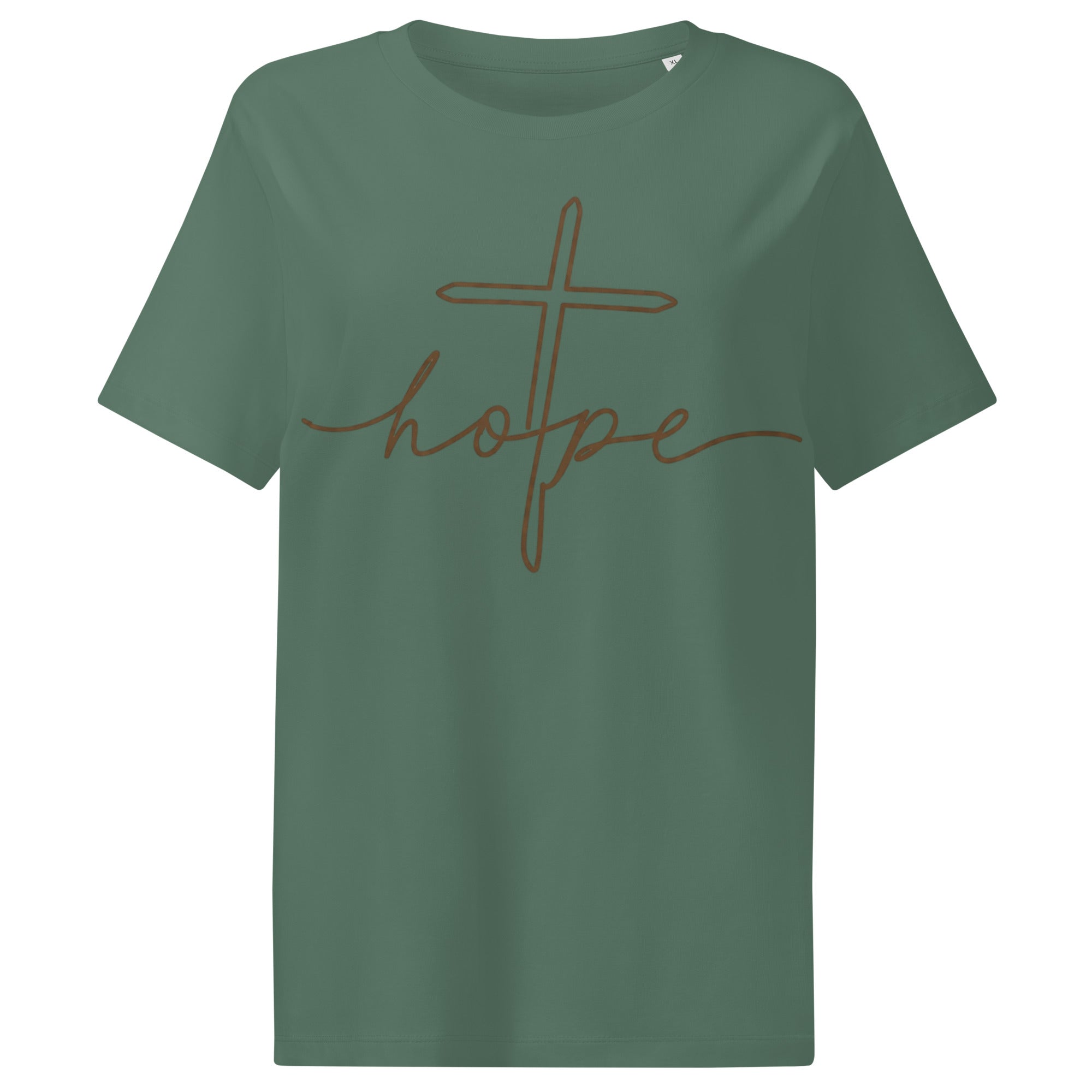 Women's Organic Cotton Faith T-Shirt | Soft Ribbed Neck Tee - Seedandsoulful