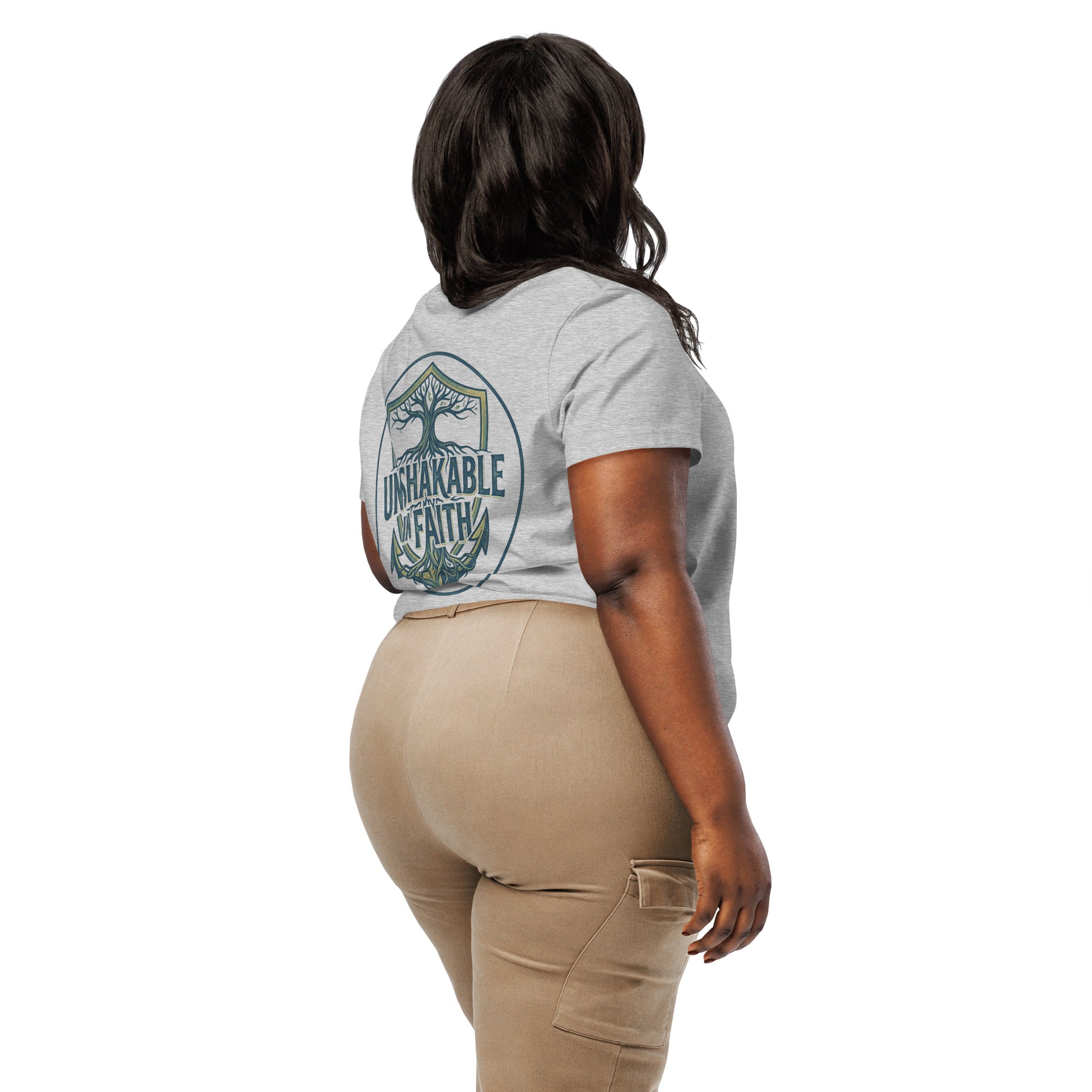 Women’s organic ribbed neck t-shirt - Seedandsoulful