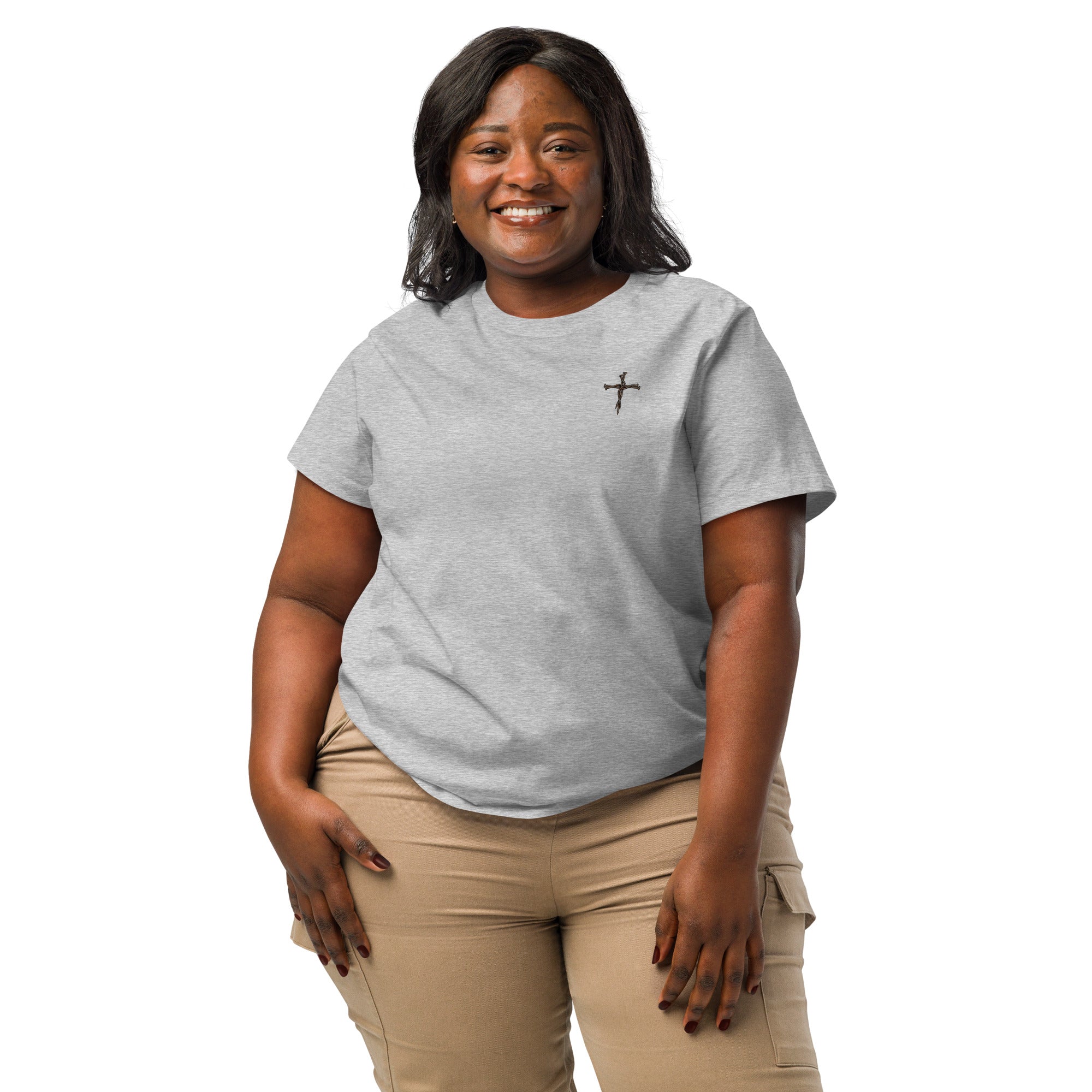 Women’s organic ribbed neck t-shirt - Seedandsoulful