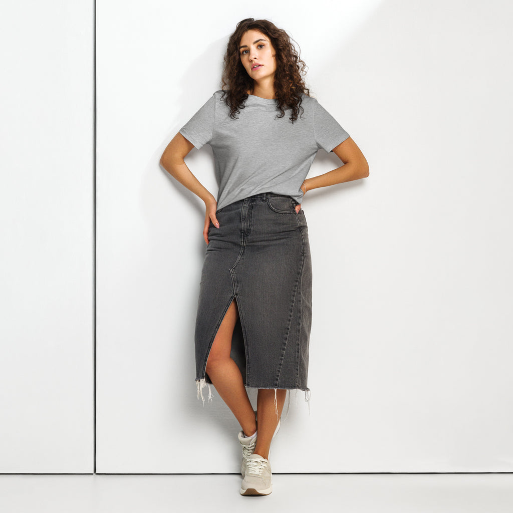 Women’s organic ribbed neck t-shirt - Seedandsoulful