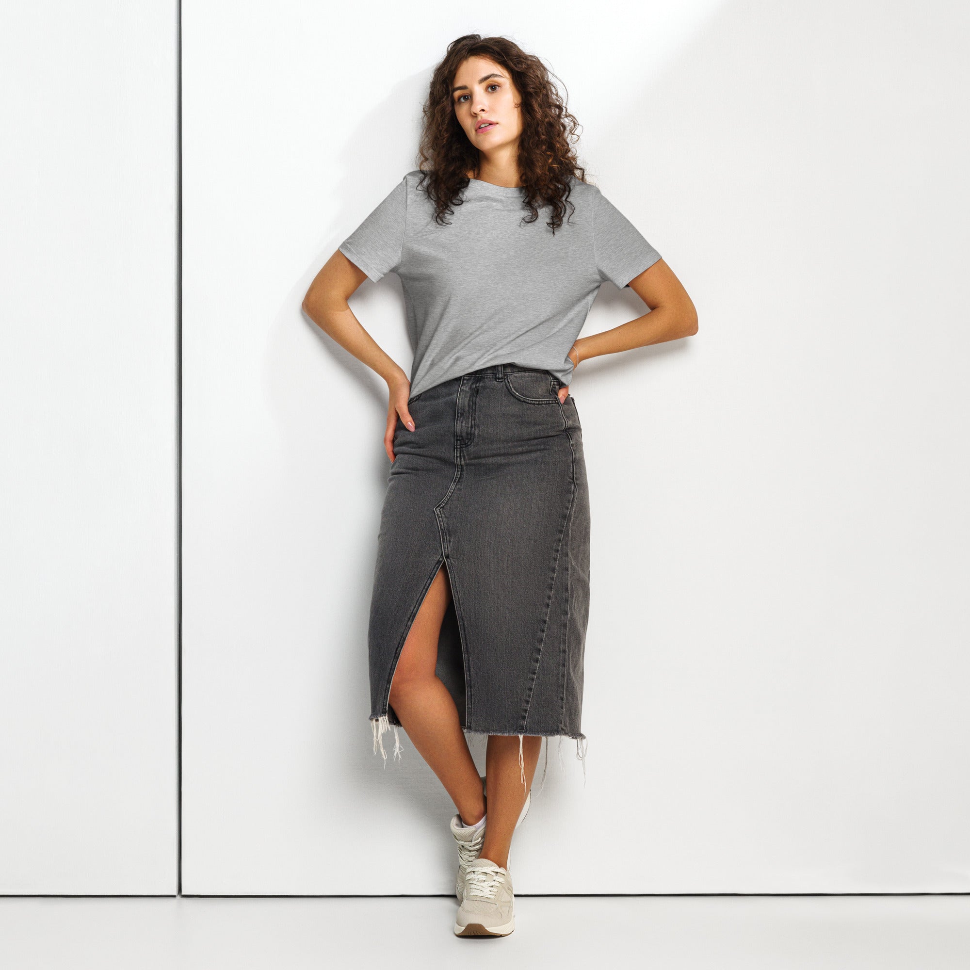 Women’s organic ribbed neck t-shirt - Seedandsoulful