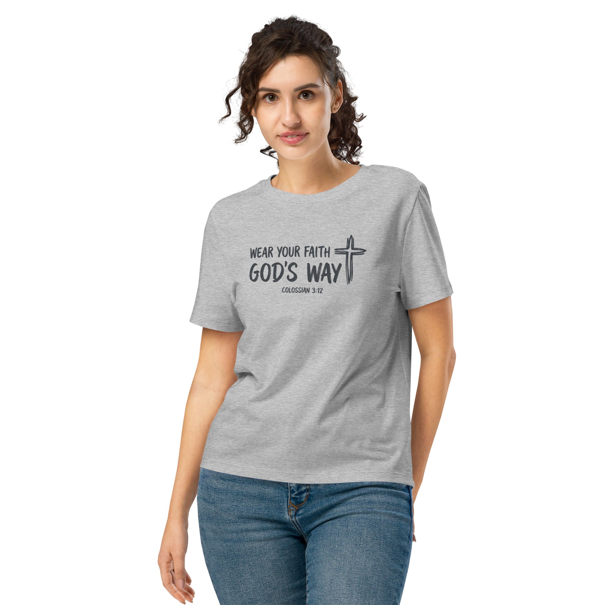 Women’s organic ribbed neck t-shirt - Seedandsoulful