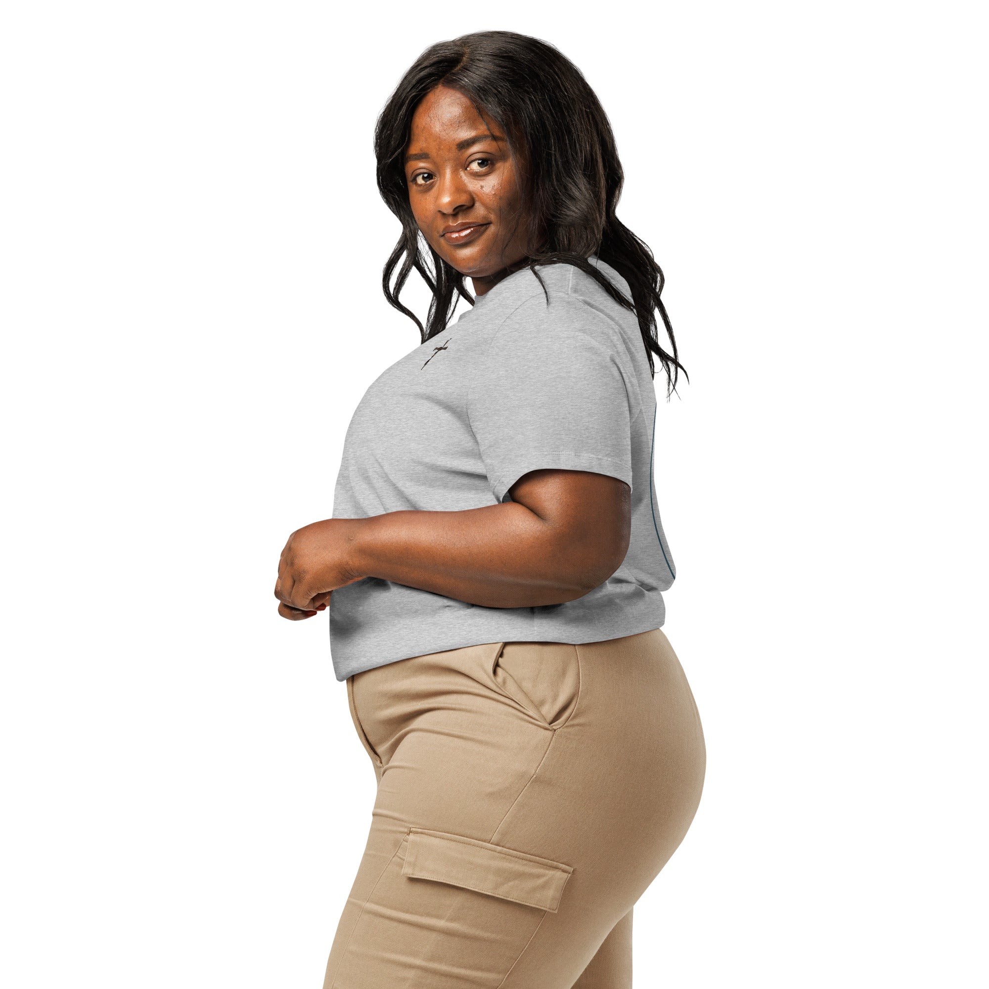 Women’s organic ribbed neck t-shirt - Seedandsoulful