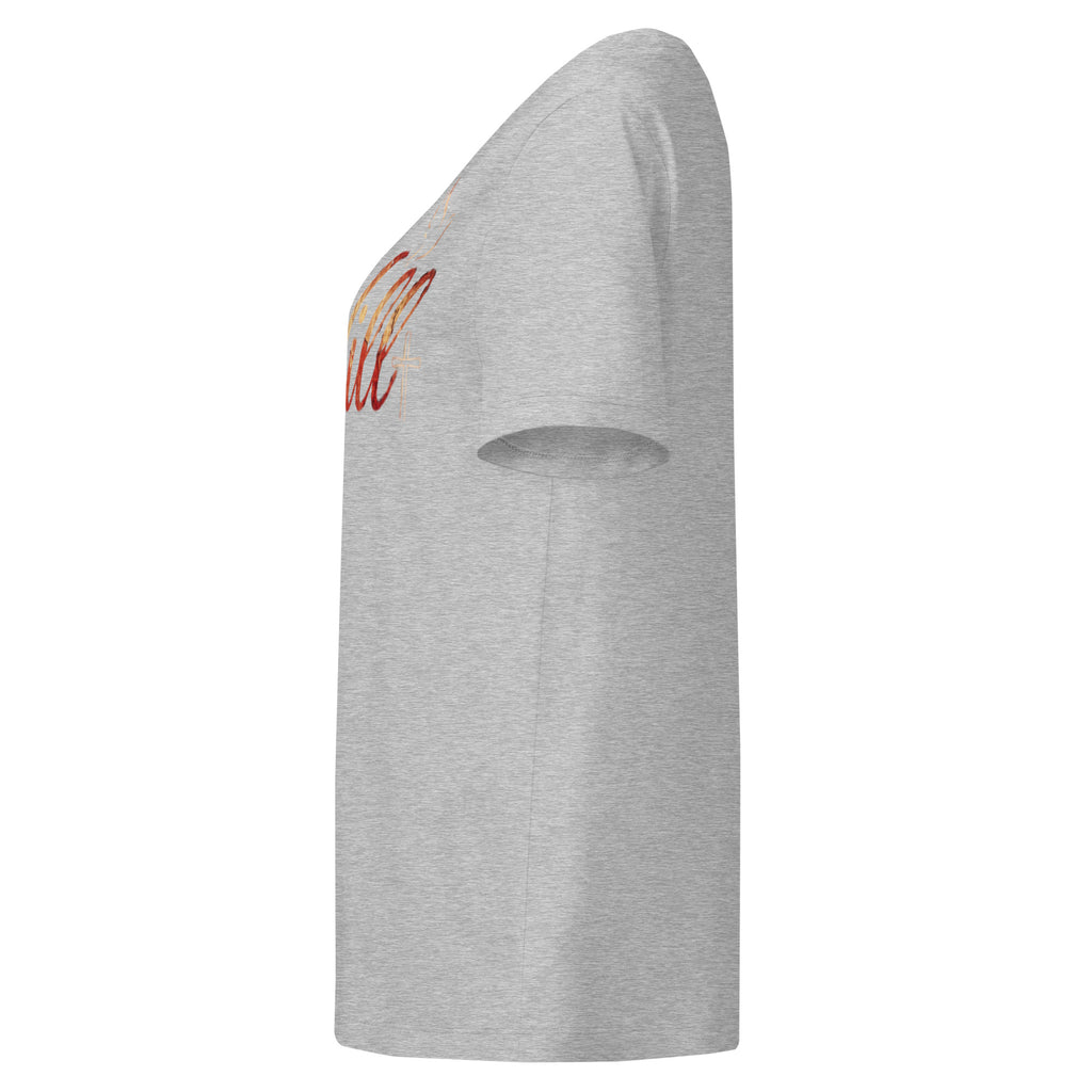 Women’s organic ribbed neck t-shirt I Will - Seedandsoulful