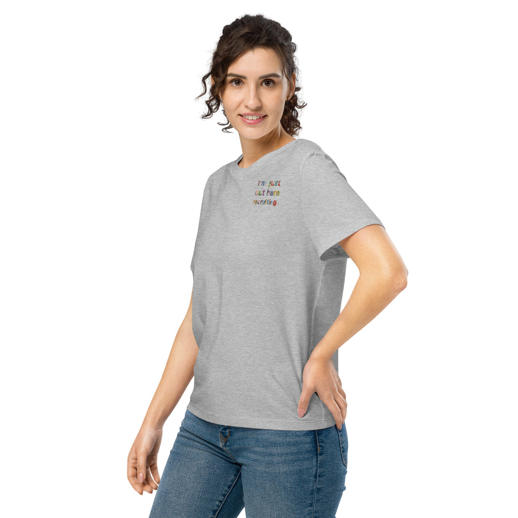 Women’s organic ribbed neck t-shirt - Seedandsoulful