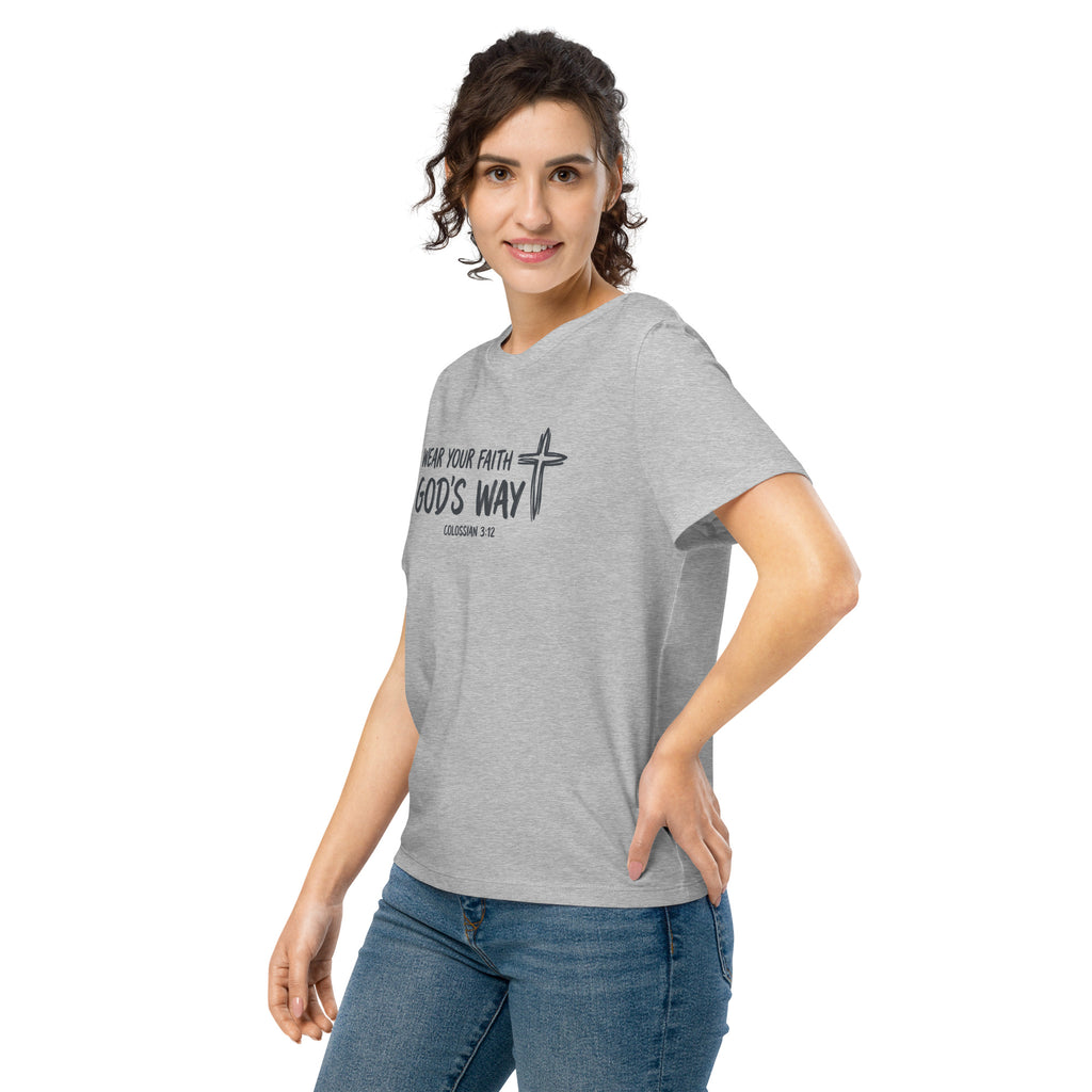 Women’s organic ribbed neck t-shirt - Seedandsoulful