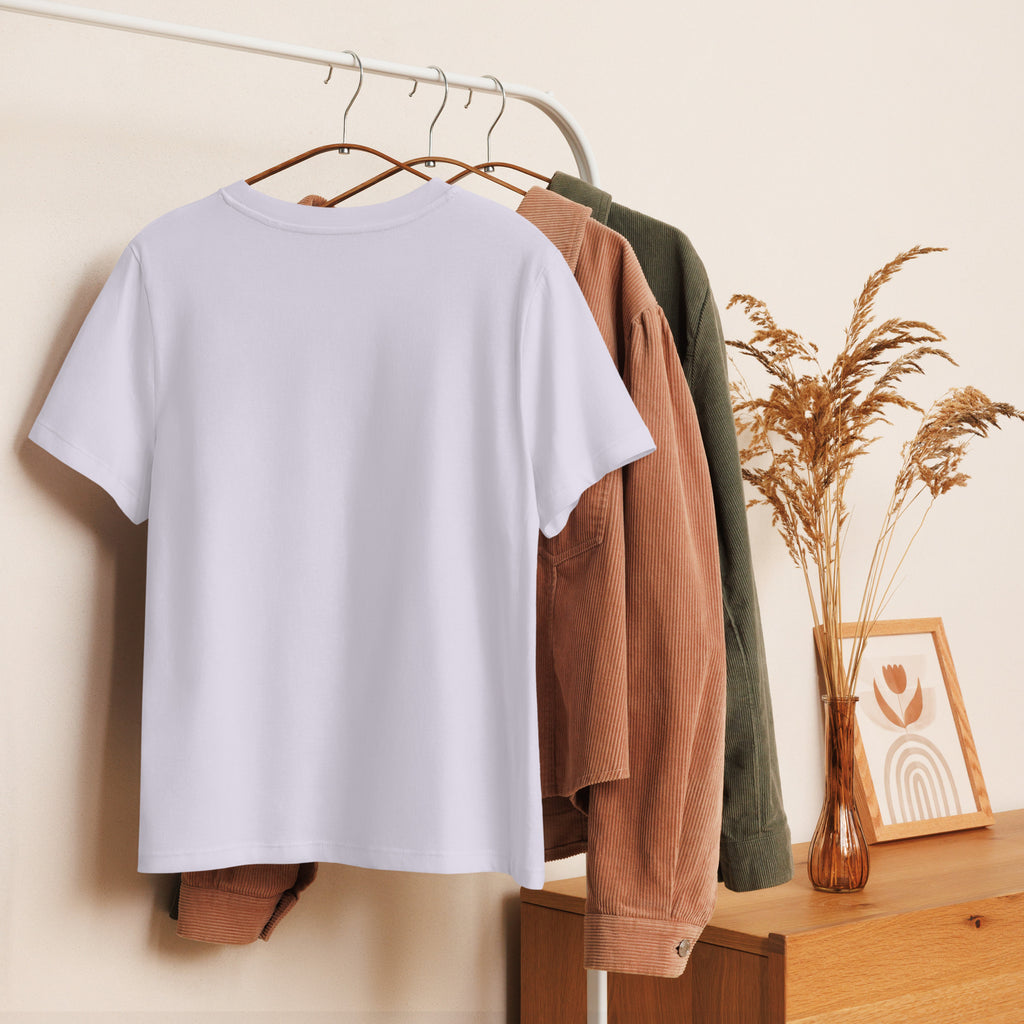 Women’s organic ribbed neck t-shirt - Seedandsoulful