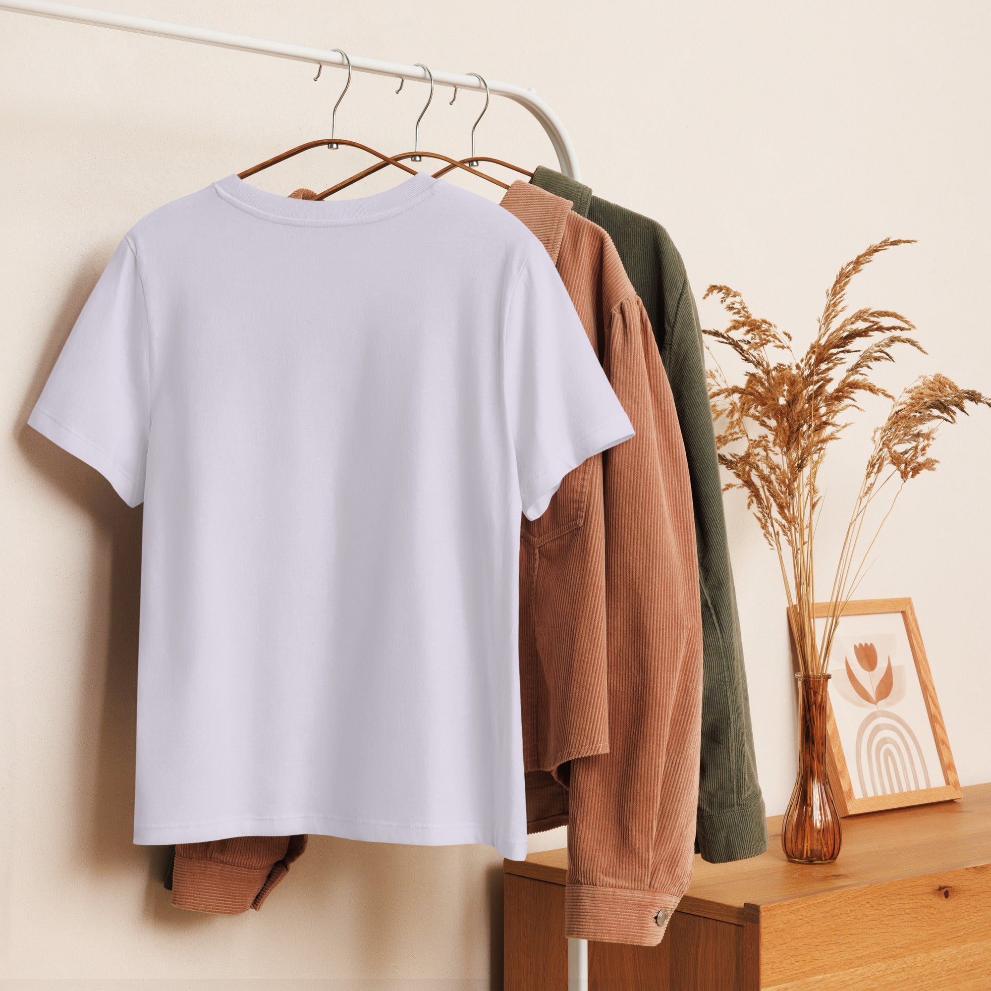 Women’s organic ribbed neck t-shirt - Seedandsoulful