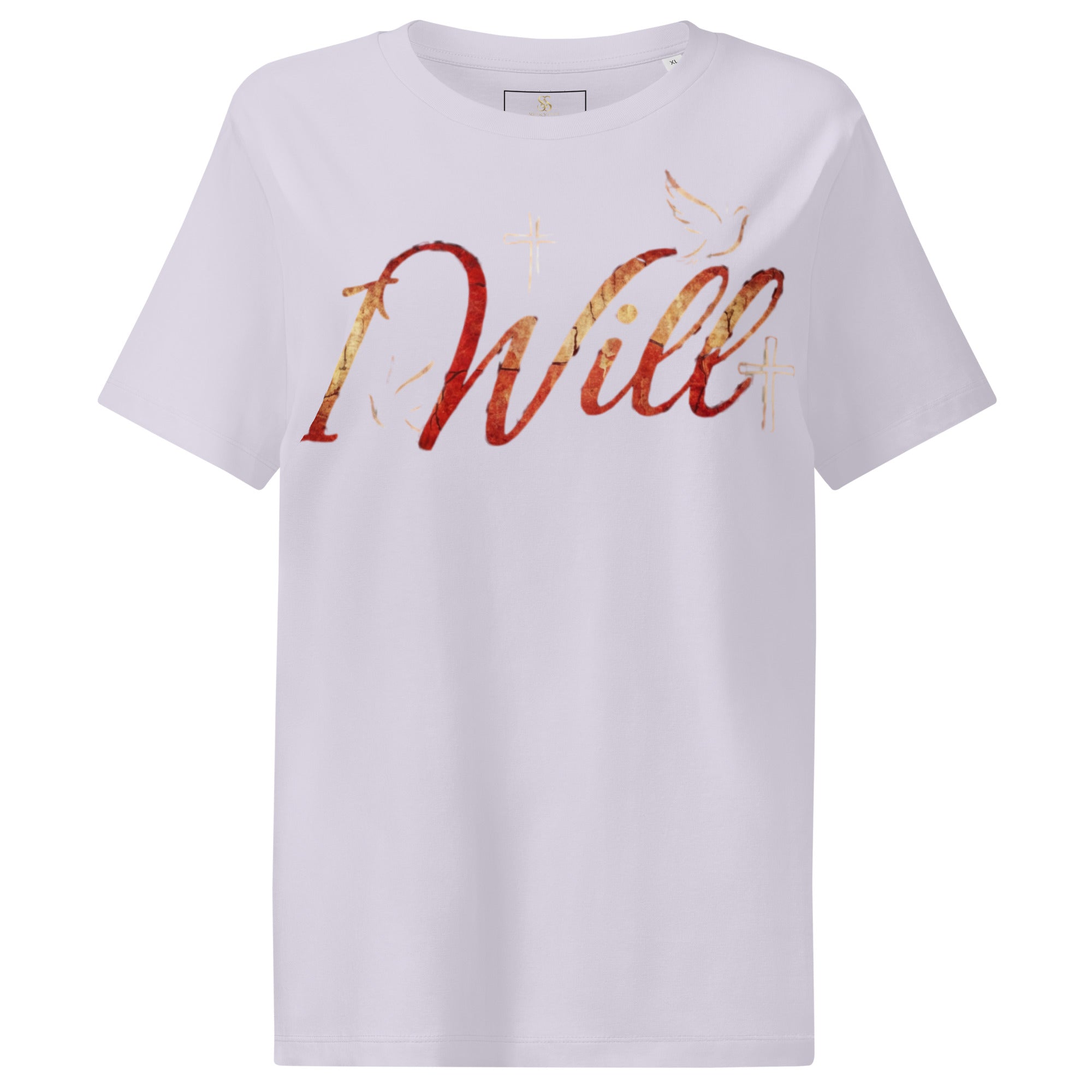 Women’s organic ribbed neck t-shirt I Will - Seedandsoulful