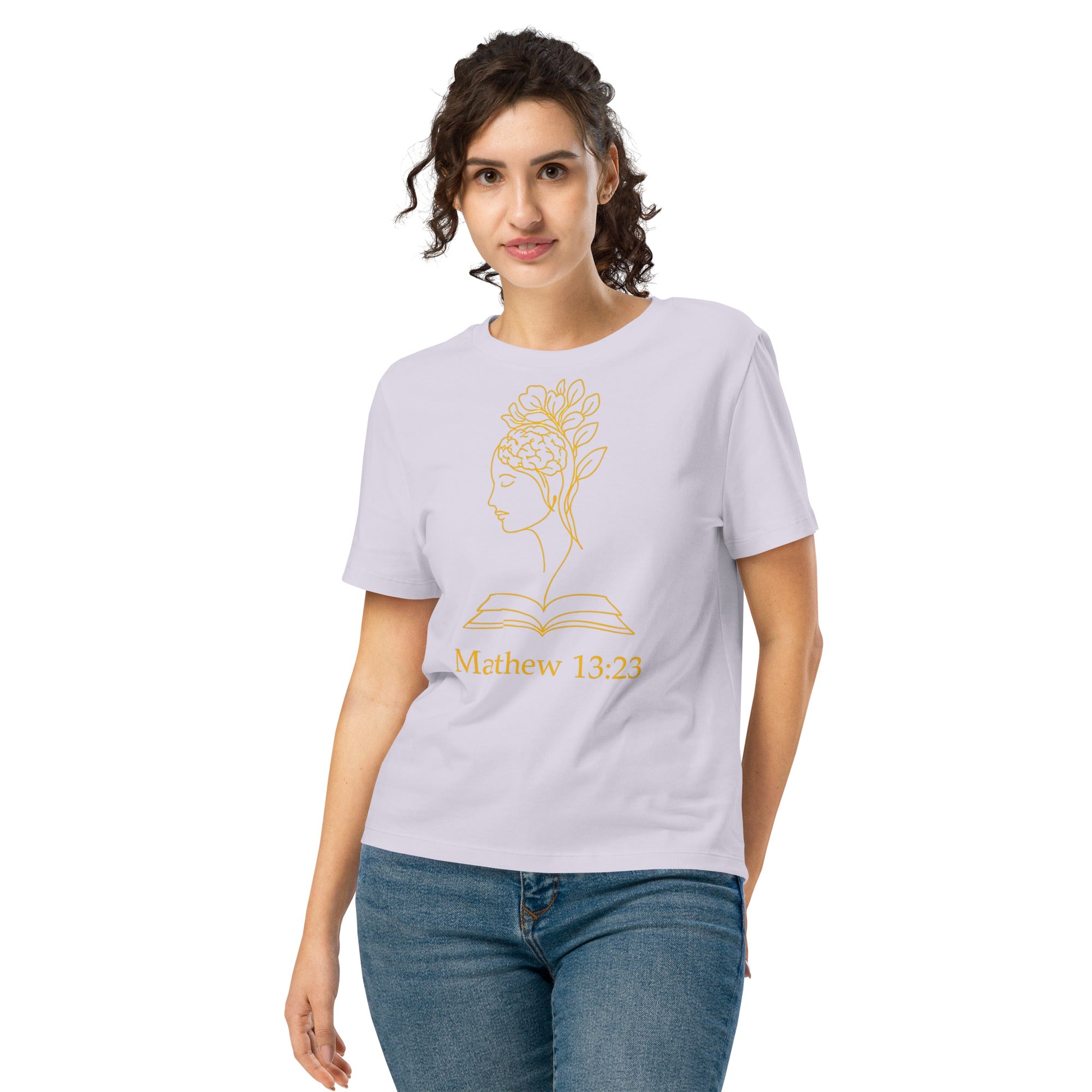 Matthew 13:23 Women’s organic ribbed neck t-shirt - Seedandsoulful
