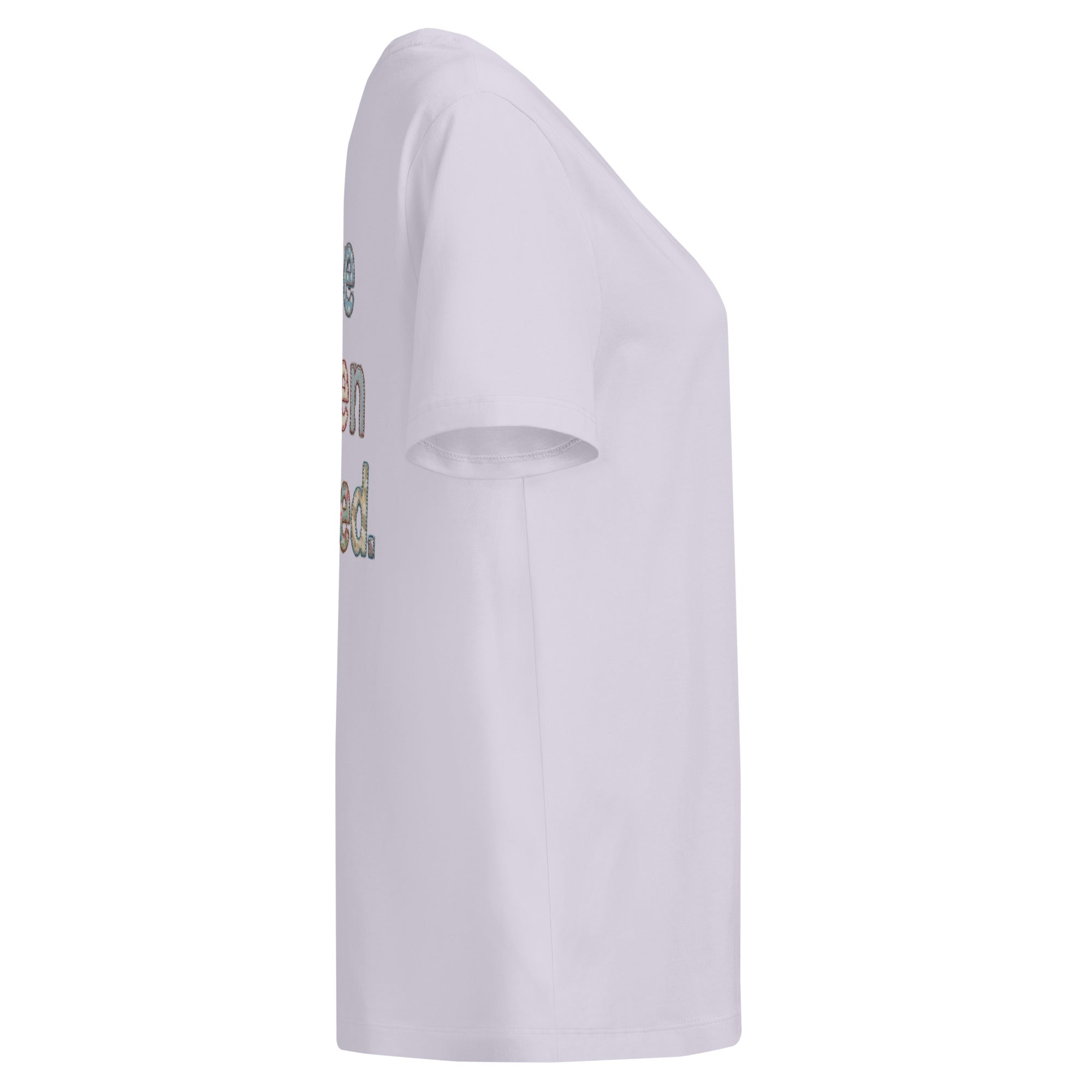 Women’s organic ribbed neck t-shirt - Seedandsoulful