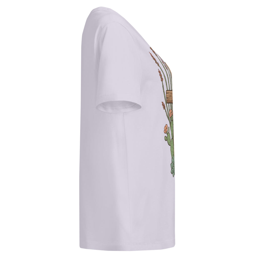 Women’s organic ribbed neck t-shirt - Seedandsoulful